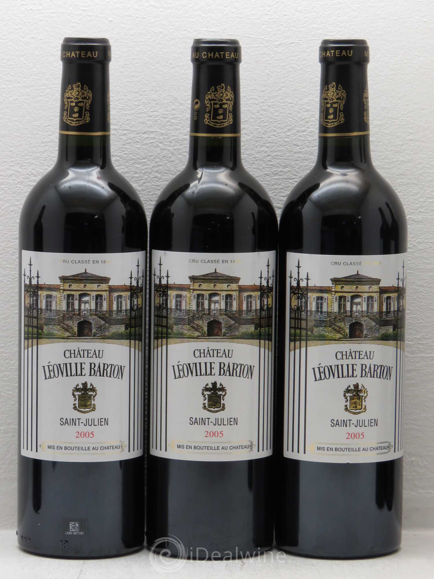 Château Léoville Barton 2ème Grand Cru Classé 2005 - Lot de 6 bouteilles - 1