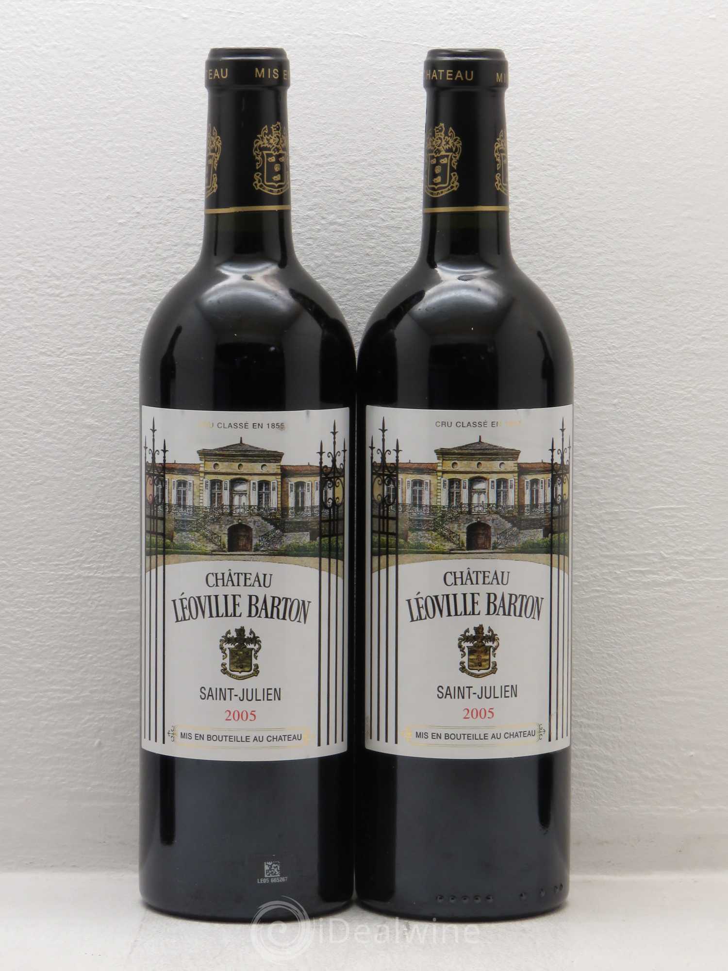 Château Léoville Barton 2ème Grand Cru Classé 2005 - Lot de 4 bouteilles - 1