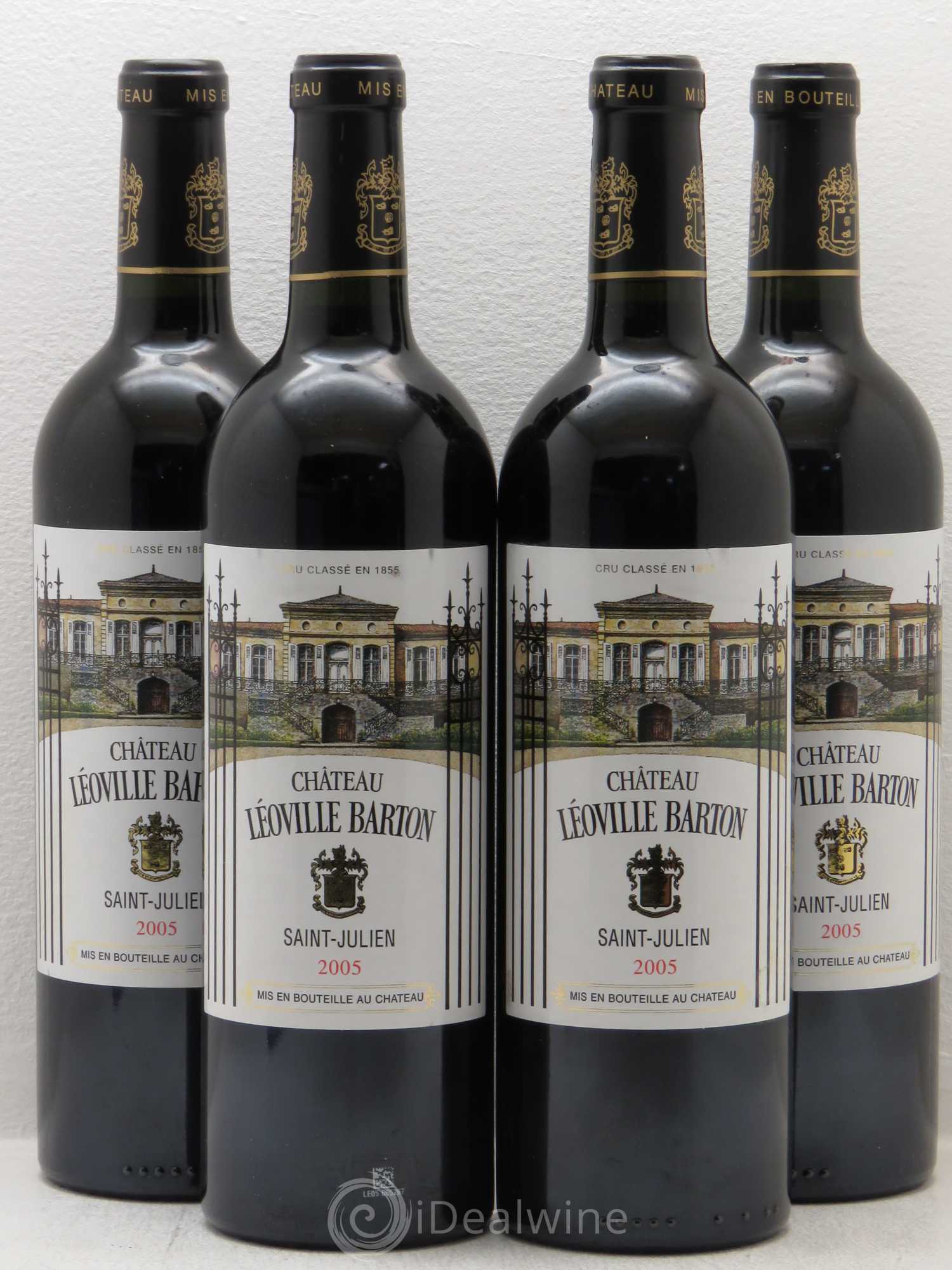 Château Léoville Barton 2ème Grand Cru Classé 2005 - Lot de 4 bouteilles - 0