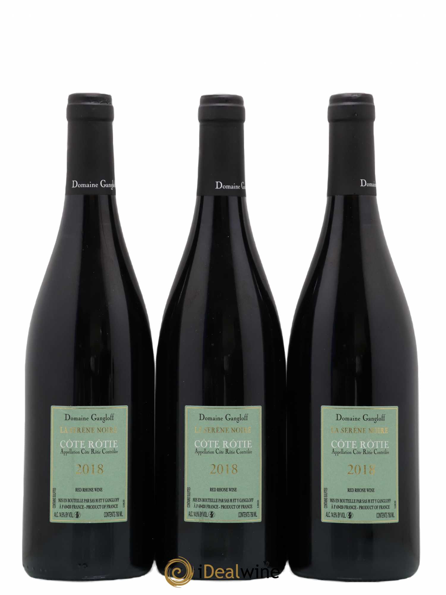 Côte-Rôtie La Sereine Noire Gangloff (Domaine) 2018 - Lot de 3 bouteilles - 1