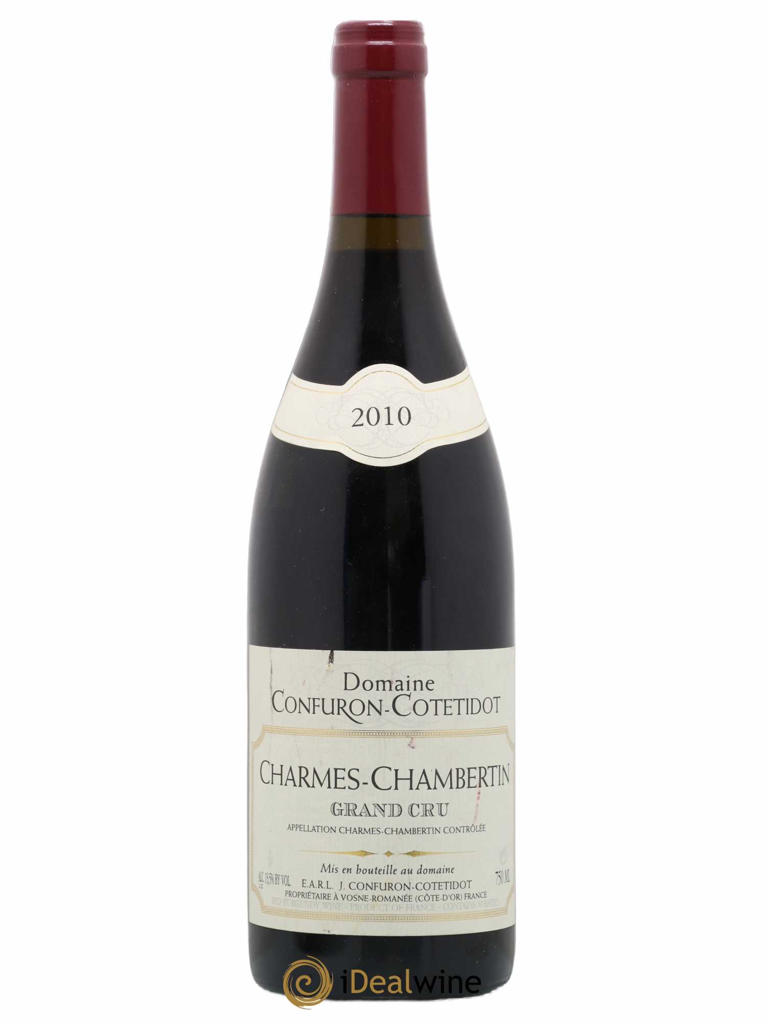 Charmes-Chambertin Grand Cru Confuron-Cotetidot 2010 - Lot de 1 bouteille - 0