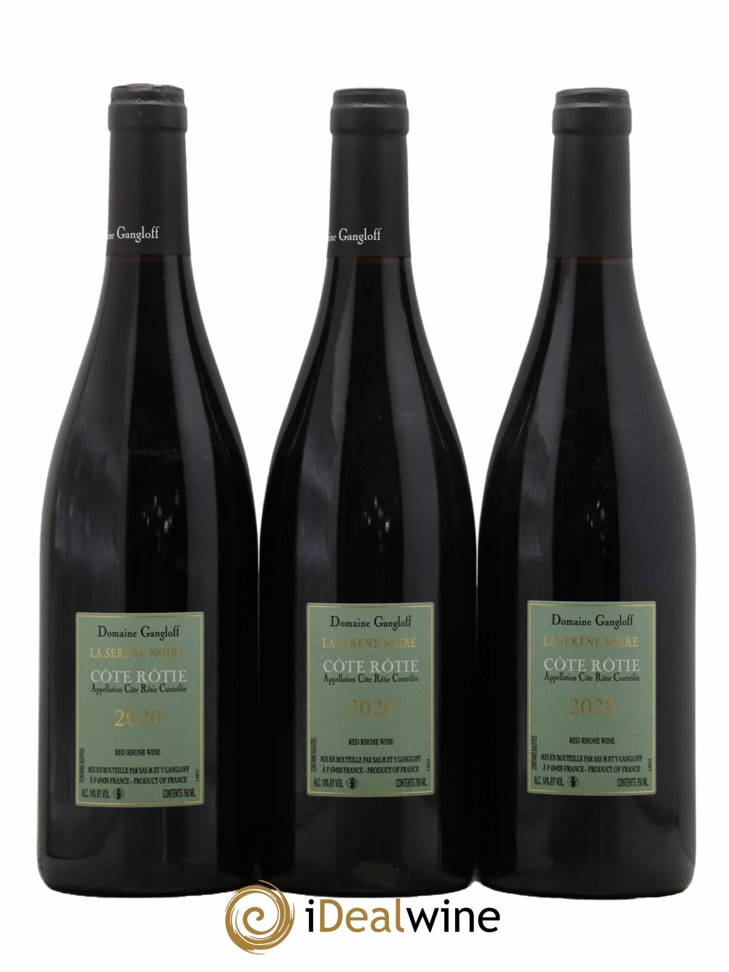 Côte-Rôtie La Sereine Noire Gangloff (Domaine) 2020 - Lot de 3 bouteilles - 1