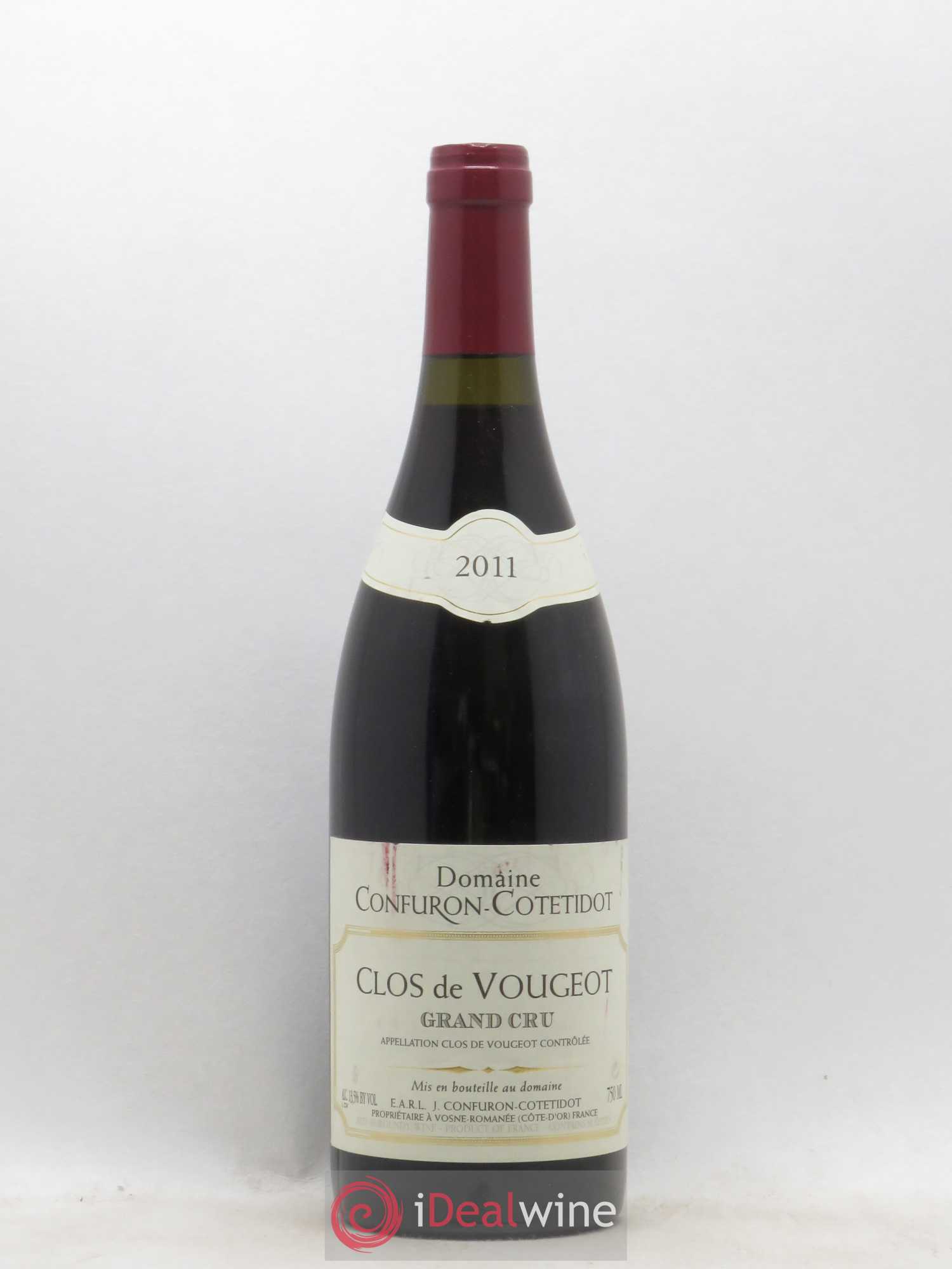 Clos de Vougeot Grand Cru Confuron-Cotetidot 2011 - Lot de 1 bouteille - 0