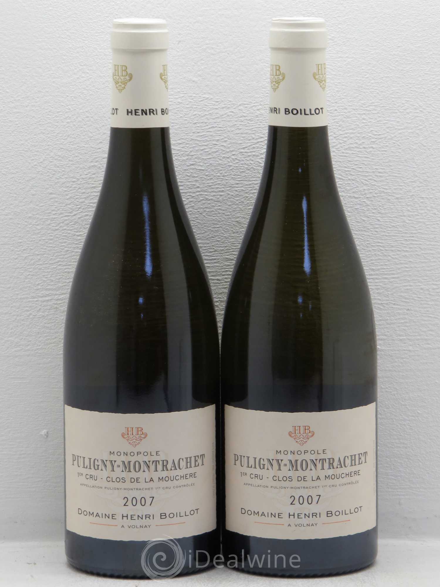 Puligny-Montrachet 1er Cru Clos de la Mouchère Henri Boillot (Domaine) 2007 - Lot de 2 bouteilles - 0