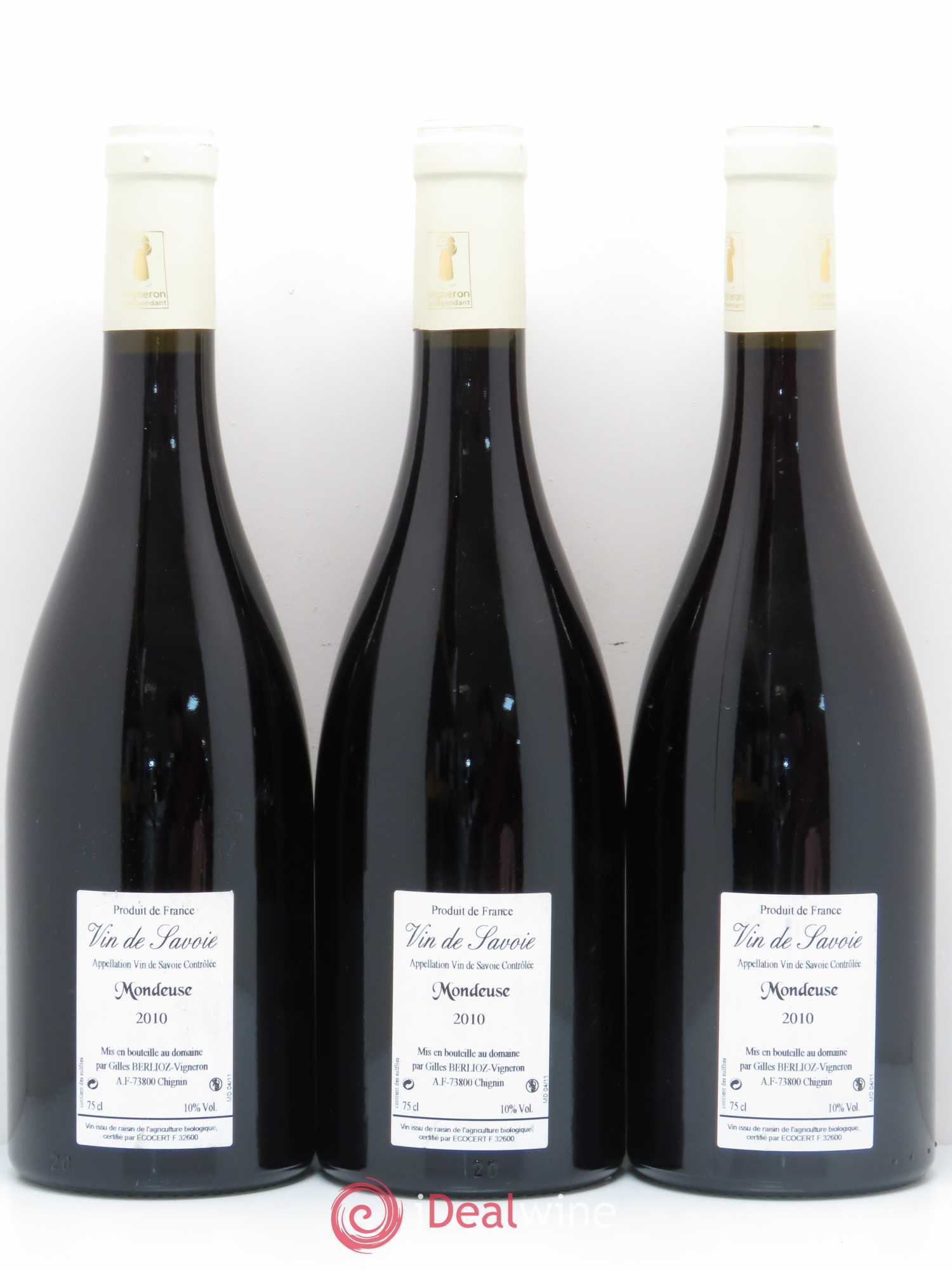 Vin de Savoie Mondeuse La deuse Gilles Berlioz 2010 - Posten von 6 Flaschen - 4