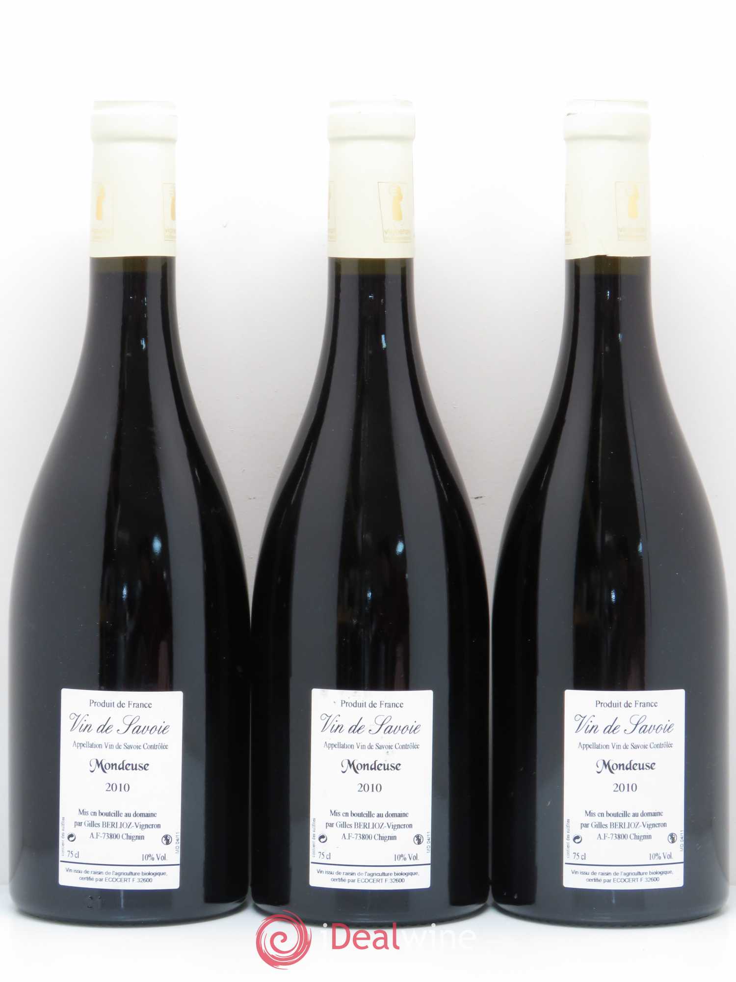 Vin de Savoie Mondeuse La deuse Gilles Berlioz 2010 - Posten von 3 Flaschen - 1