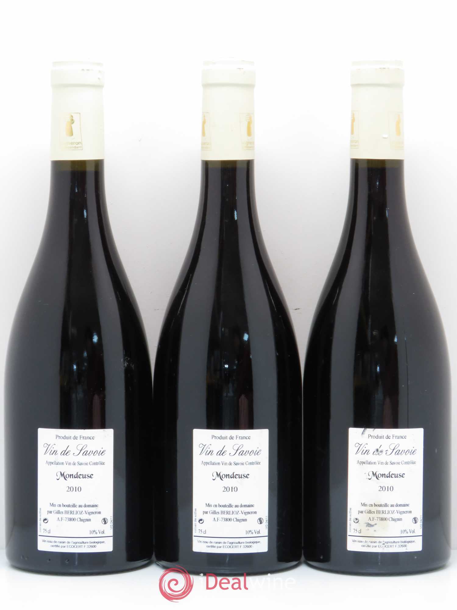 Vin de Savoie Mondeuse La deuse Gilles Berlioz 2010 - Posten von 3 Flaschen - 1
