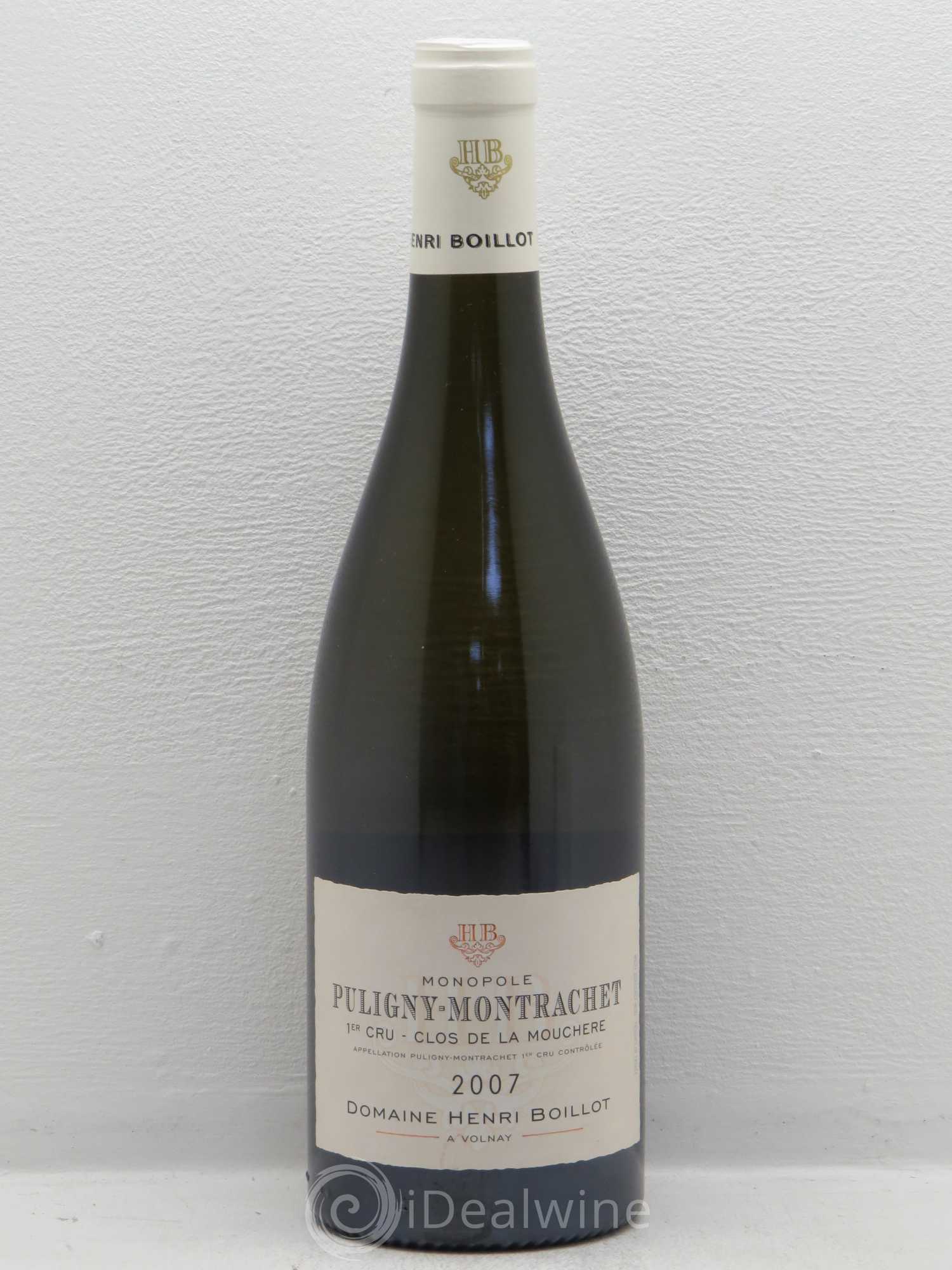 Puligny-Montrachet 1er Cru Clos de la Mouchère Henri Boillot (Domaine) 2007 - Lot de 1 bouteille - 0