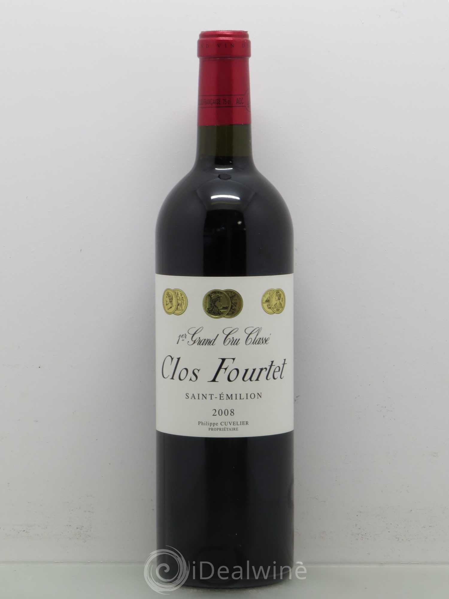 Clos Fourtet 1er Grand Cru Classé B 2008 - Lot de 1 bouteille - 0