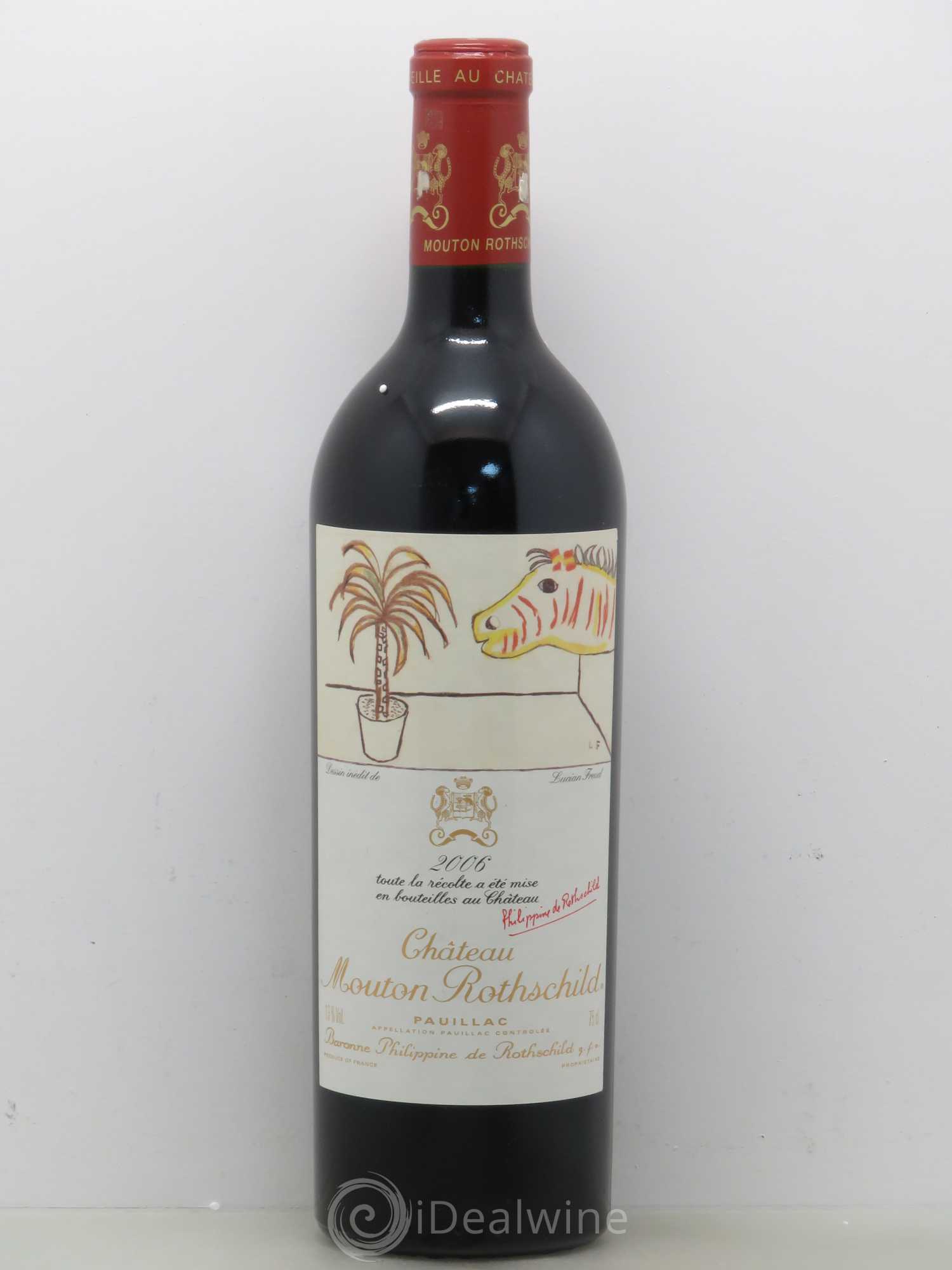 Château Mouton Rothschild 1er Grand Cru Classé 2006 - Lot de 1 bouteille - 0
