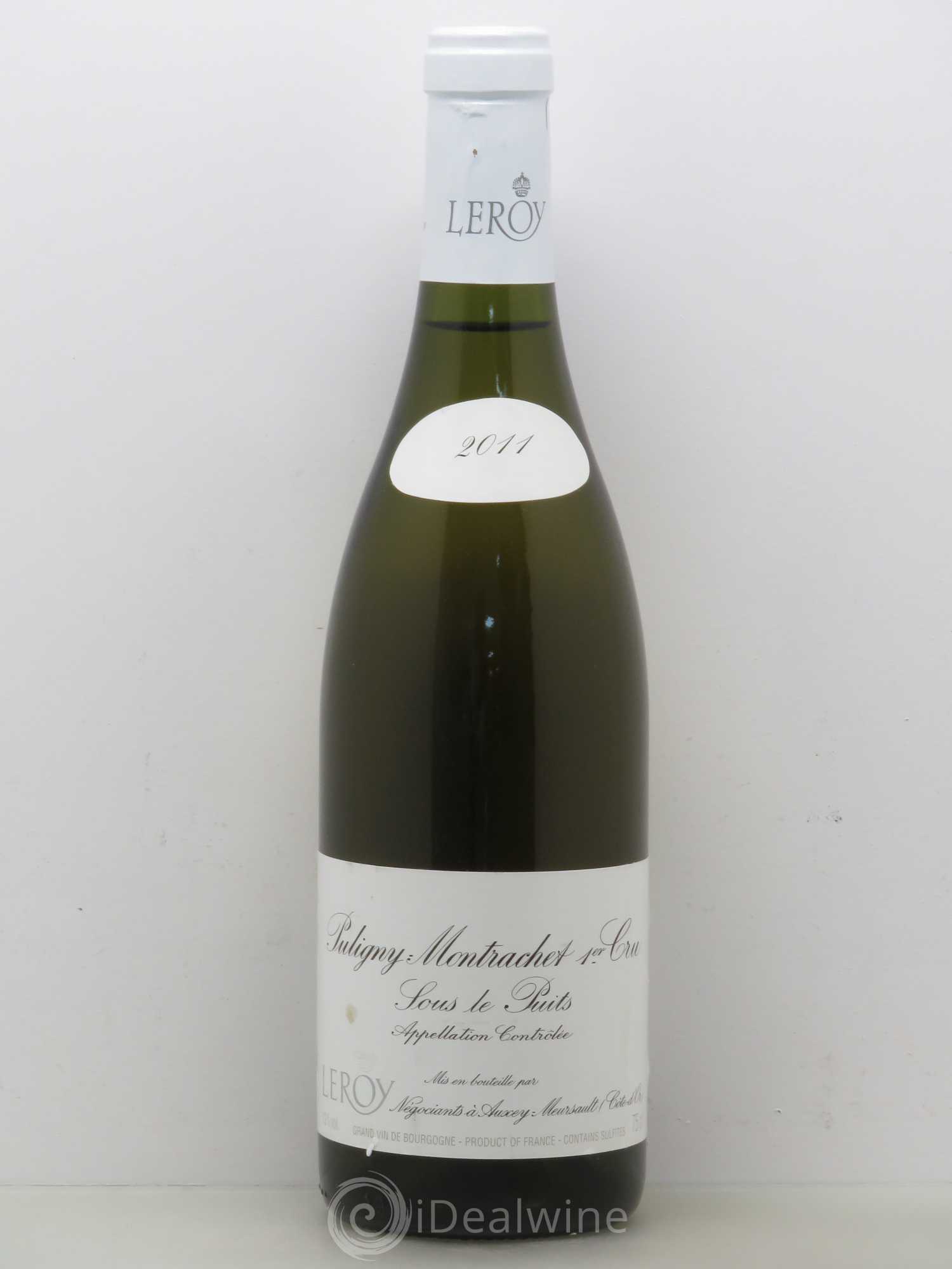 Puligny-Montrachet 1er Cru Sous le Puits Leroy SA 2011 - Lot de 1 bouteille - 0