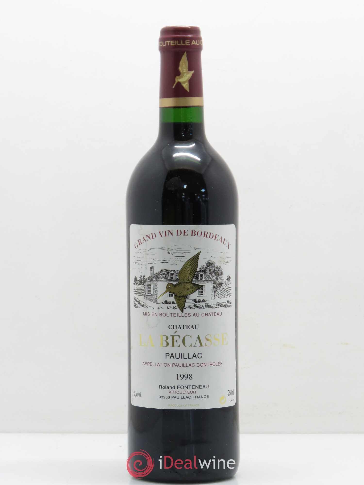 Château la Bécasse 1998 - Lot de 1 bouteille - 0