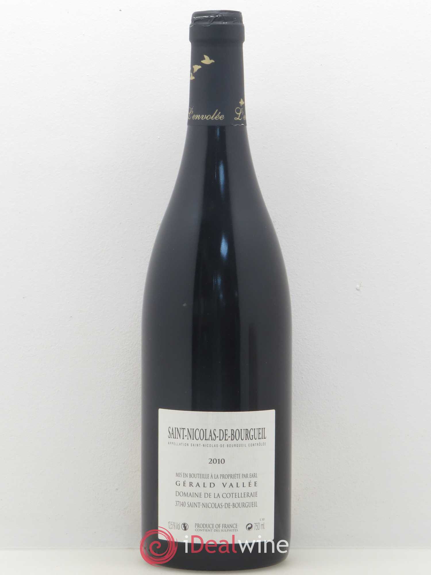 Saint-Nicolas de Bourgueil L'Envolee Domaine Gerald Vallee 2010 - Posten von 1 Flasche - 1