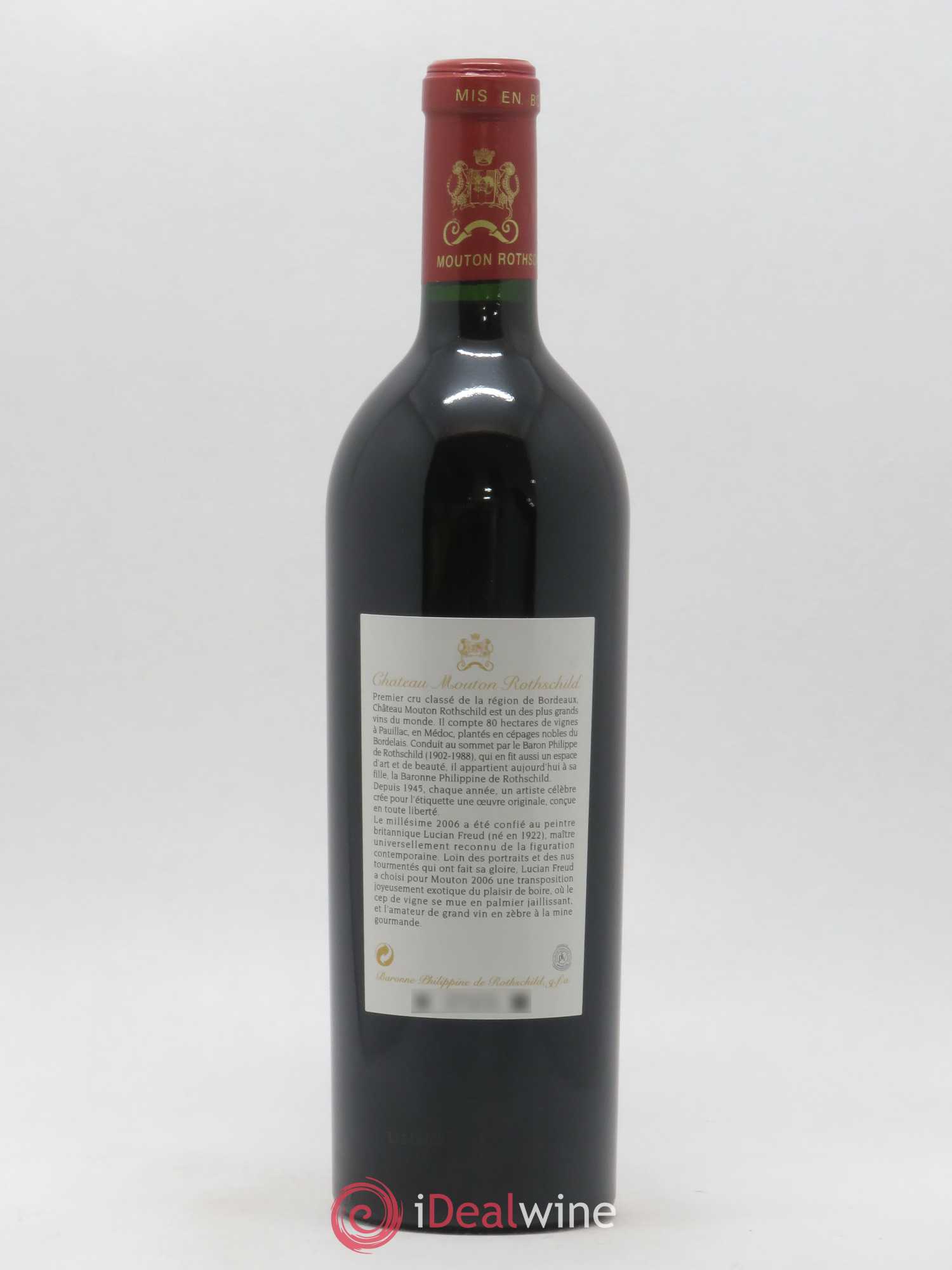 Château Mouton Rothschild 1er Grand Cru Classé 2006 - Lot de 1 bouteille - 1