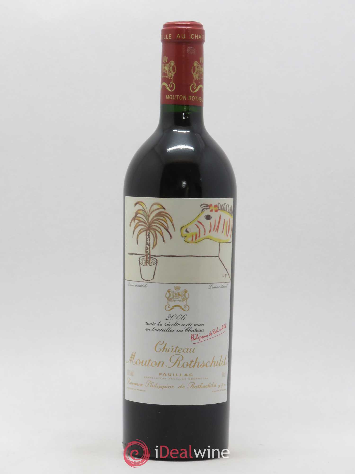 Château Mouton Rothschild 1er Grand Cru Classé 2006 - Lot de 1 bouteille - 0
