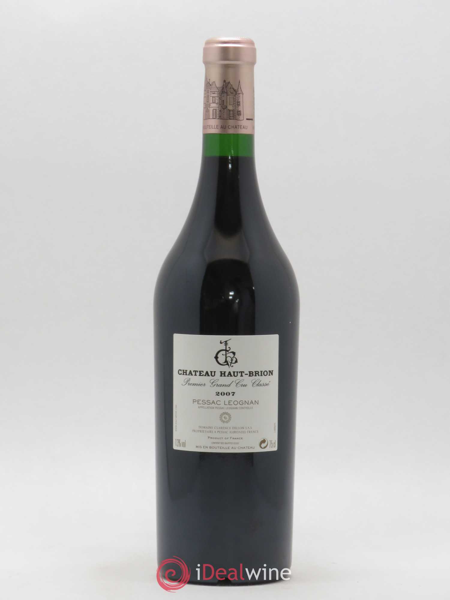 Château Haut Brion 1er Grand Cru Classé 2007 - Lot de 1 bouteille - 1