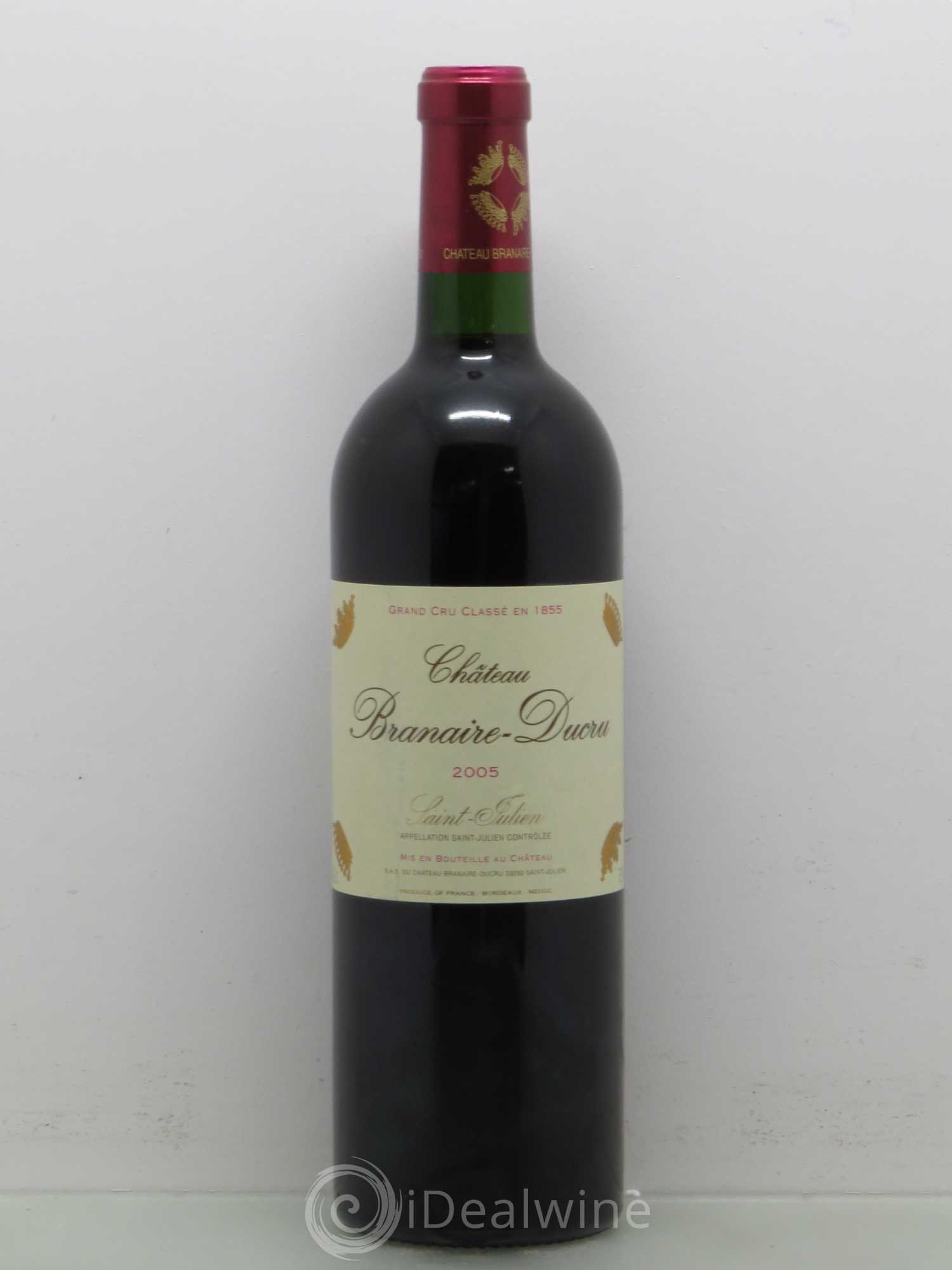 Château Branaire Ducru 4ème Grand Cru Classé 2005 - Lot de 1 bouteille - 0