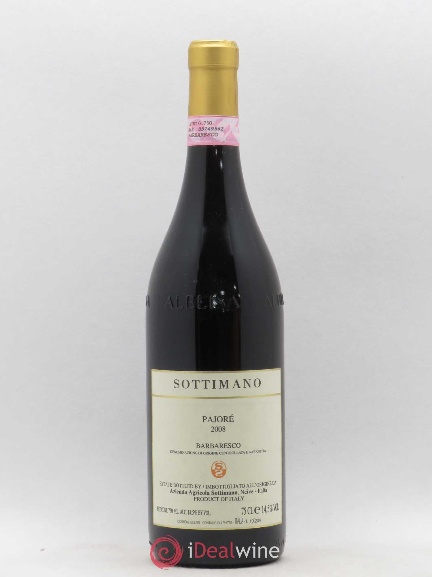 Barbaresco DOCG Pajoré Sottimano 2008 - Lot de 1 bouteille - 0