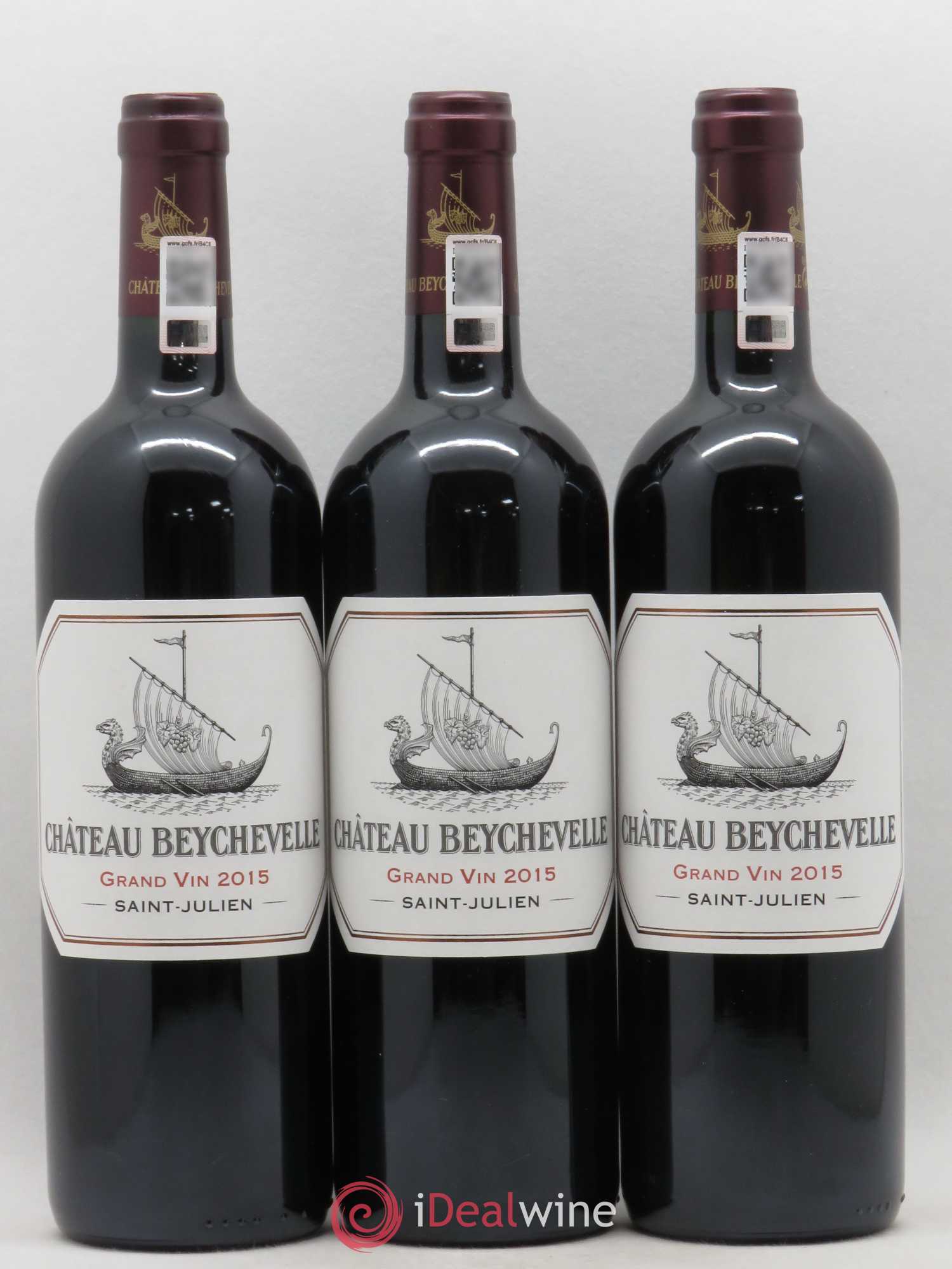 Château Beychevelle 4ème Grand Cru Classé 2015 - Lot de 3 bouteilles - 0