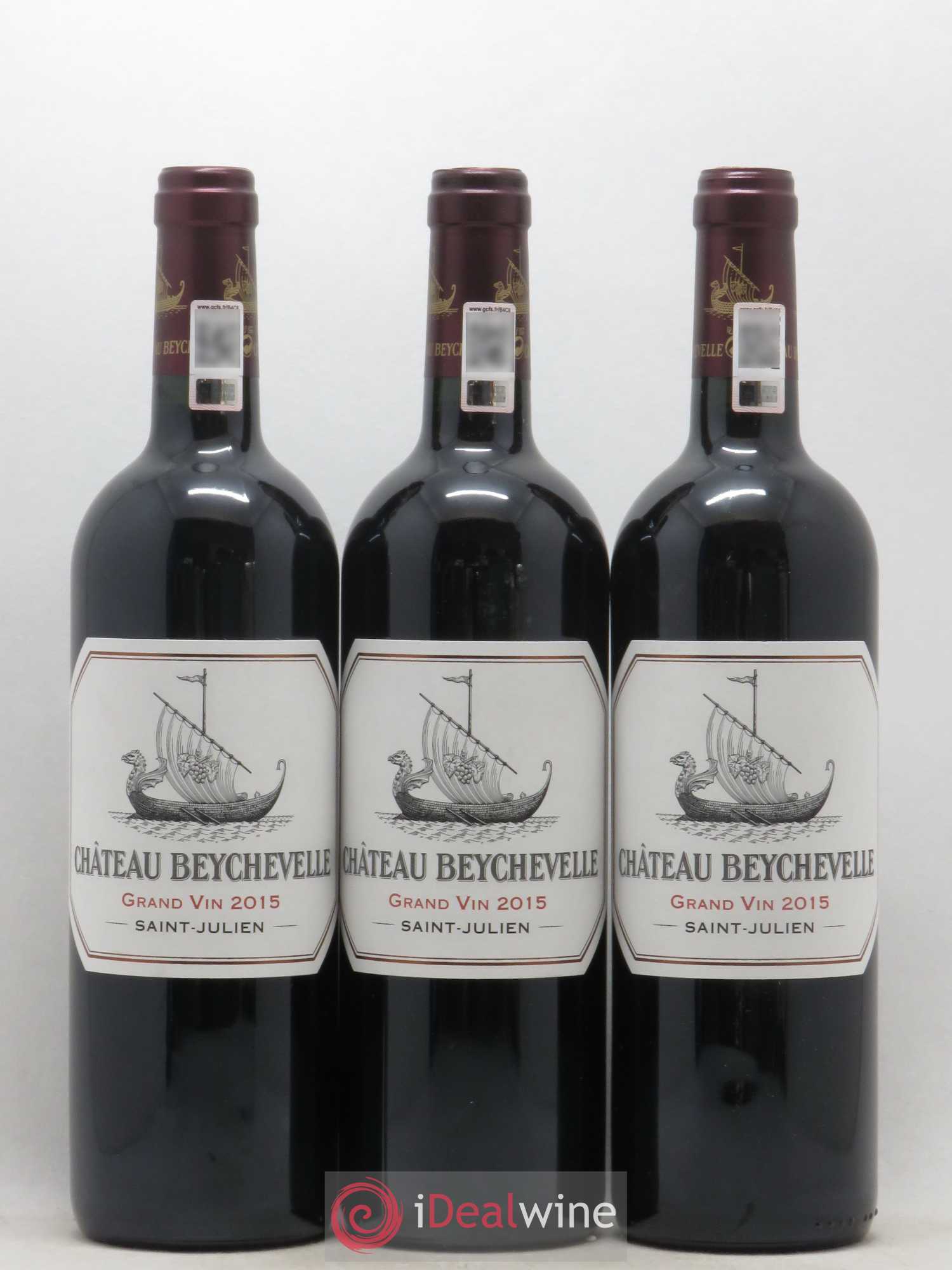 Château Beychevelle 4ème Grand Cru Classé 2015 - Lot de 3 bouteilles - 0