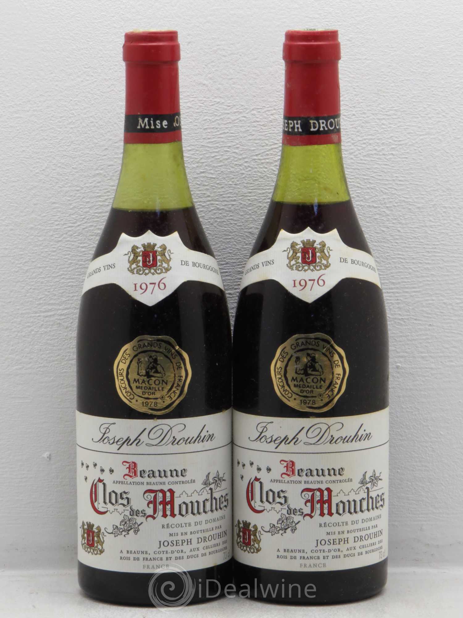 Beaune 1er Cru Clos des Mouches Joseph Drouhin 1976 - Lot de 2 bouteilles - 0