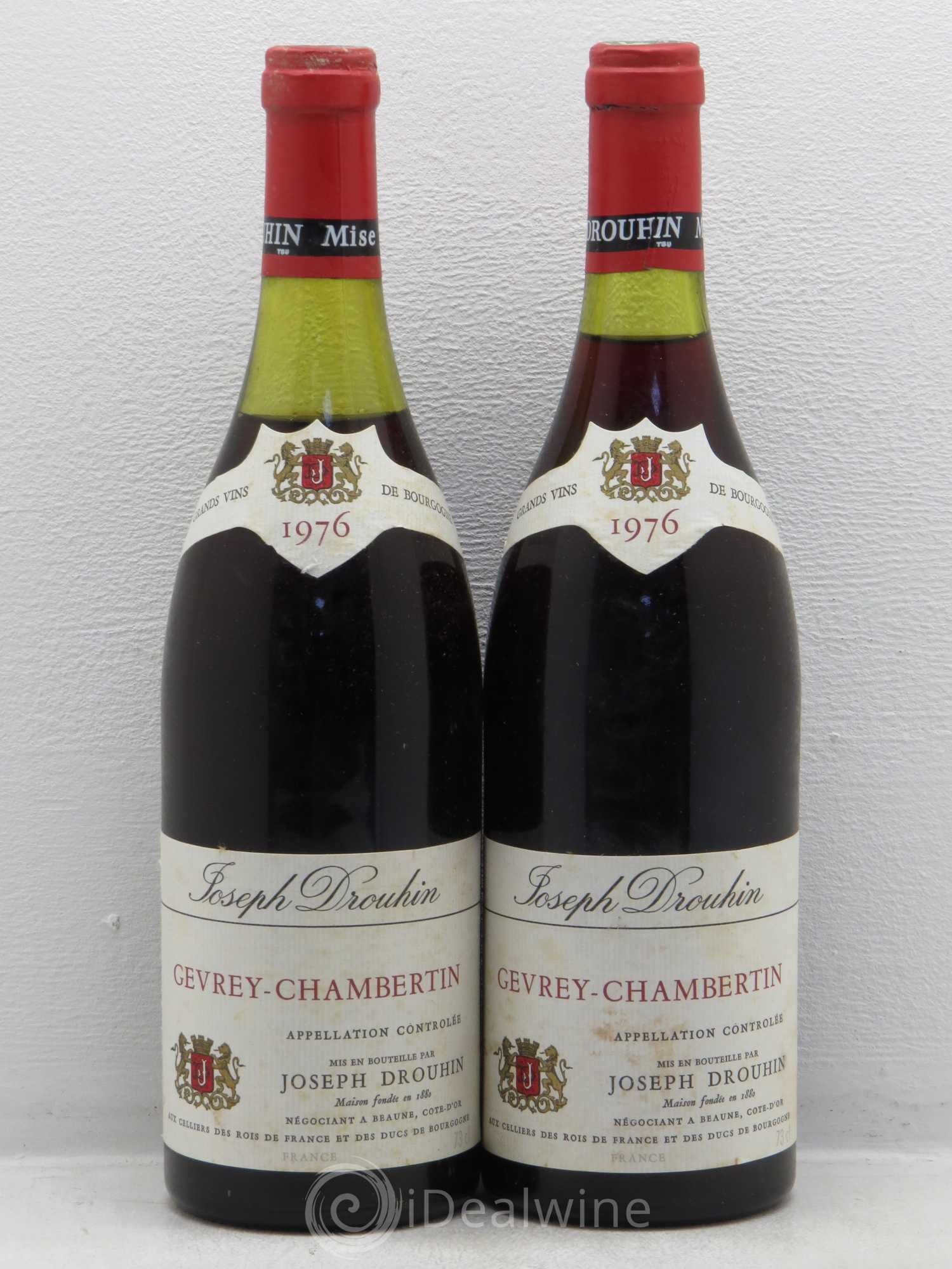 Gevrey-Chambertin Joseph Drouhin 1976 - Lot de 2 bouteilles - 0