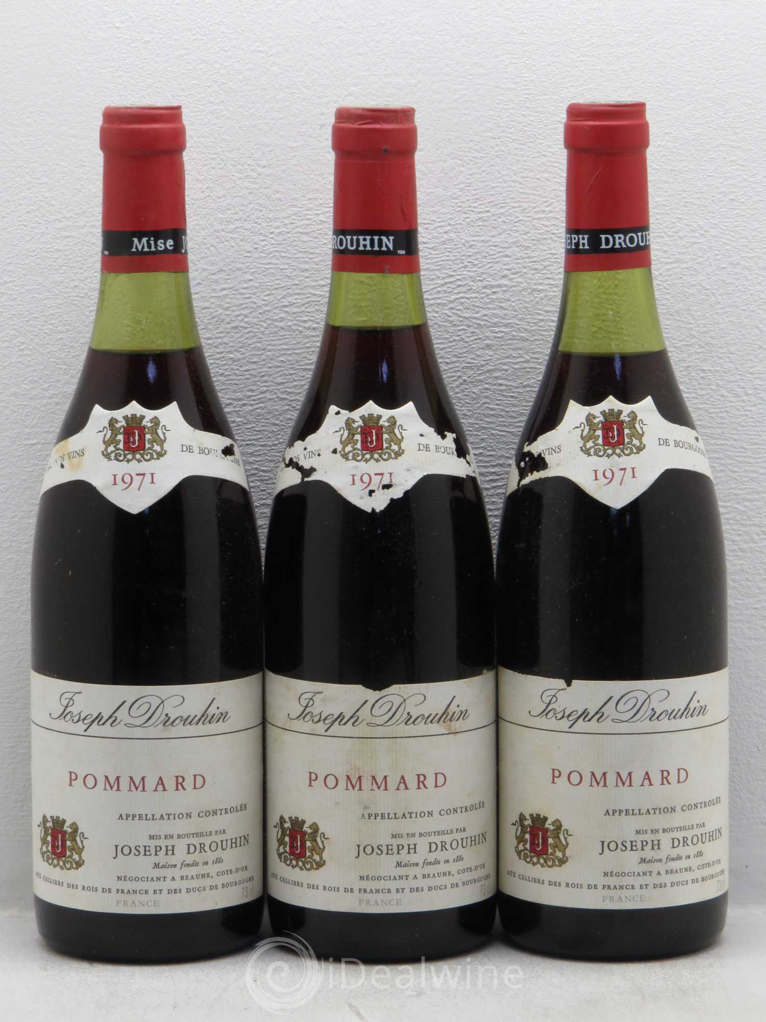 Pommard Joseph Drouhin 1971 - Lot de 3 bouteilles - 0