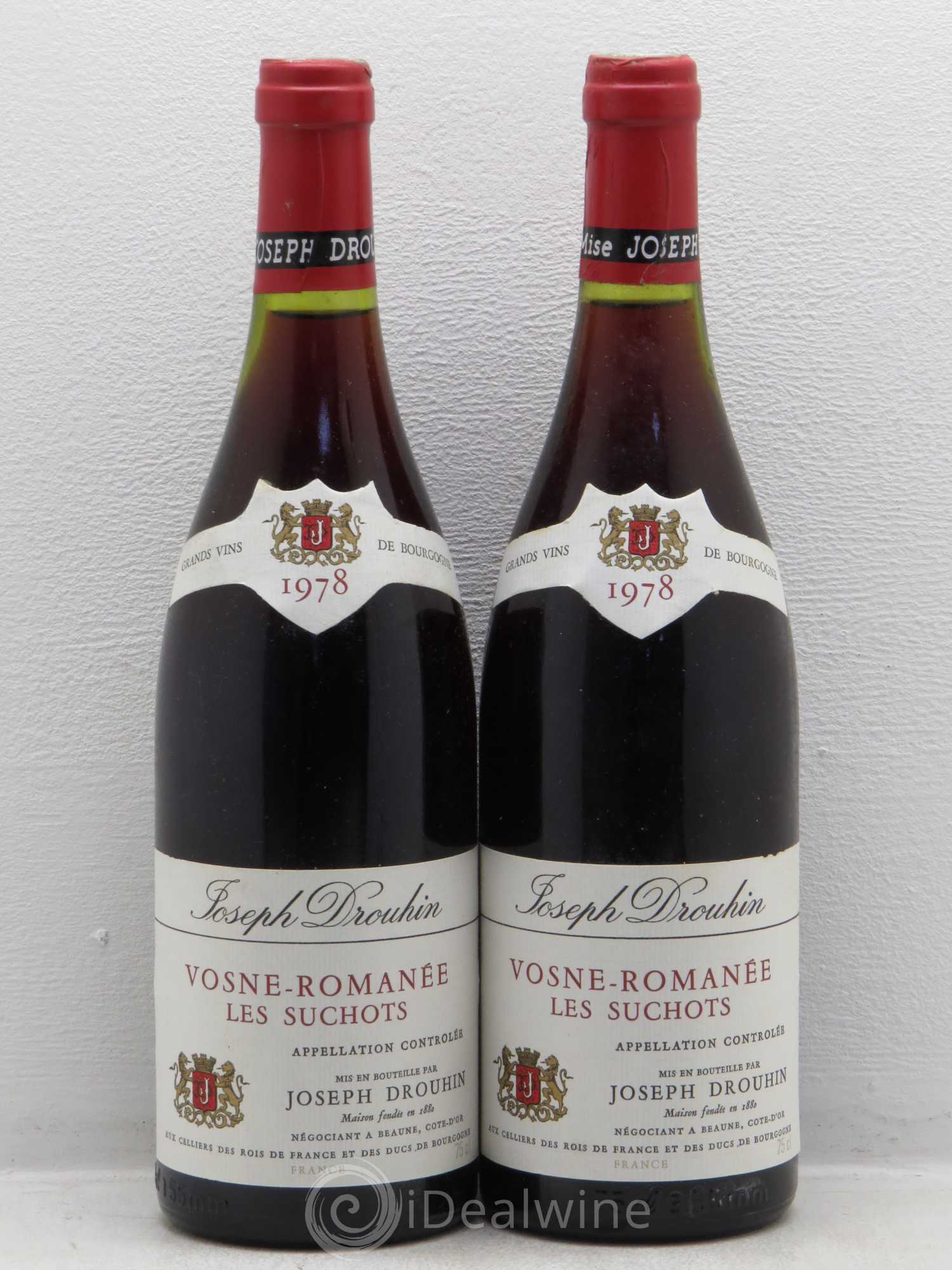 Vosne-Romanée Les Suchots Joseph Drouhin 1978 - Posten von 2 Flaschen - 0