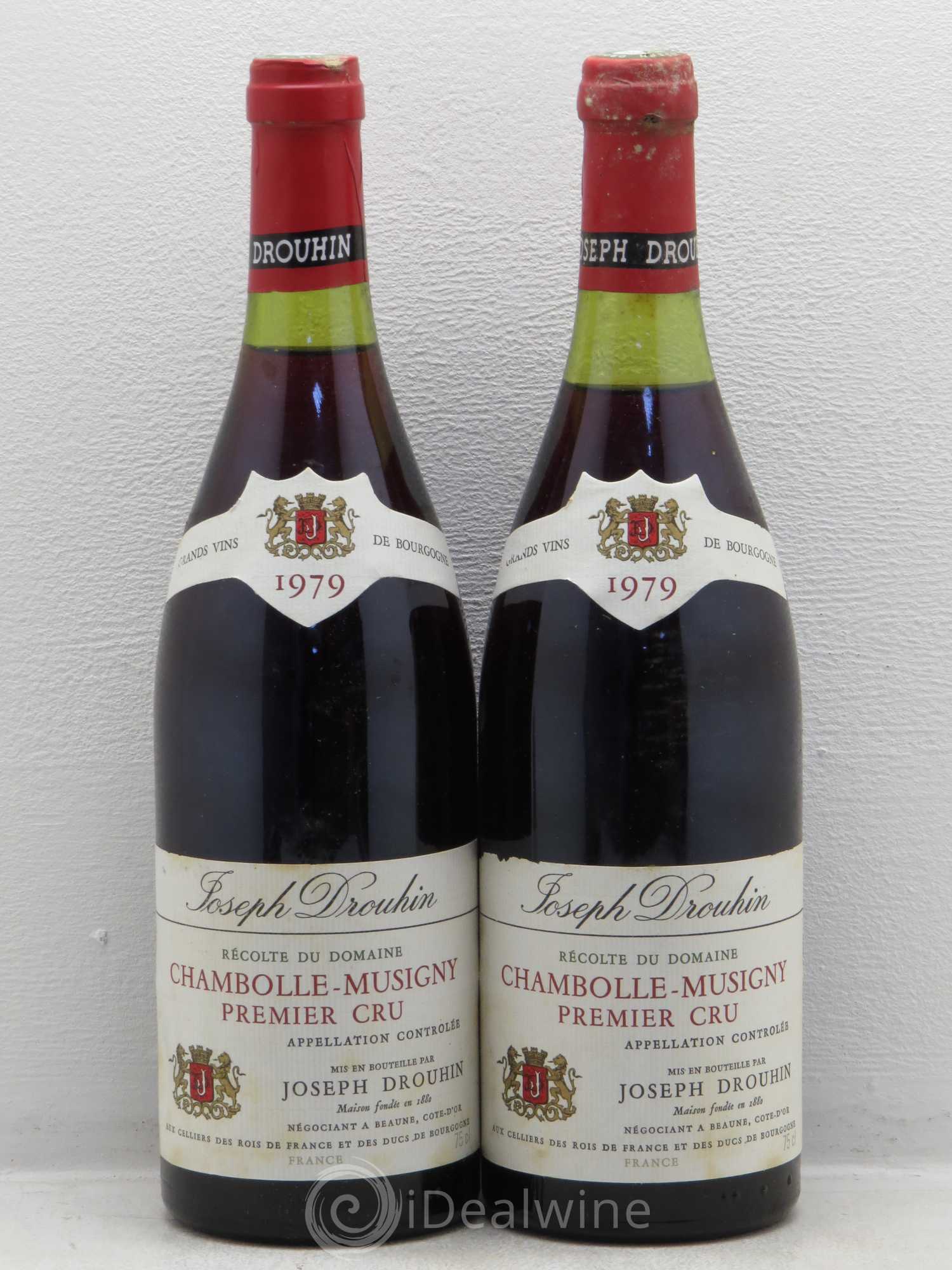Chambolle-Musigny 1er Cru Joseph Drouhin 1979 - Lot de 2 bouteilles - 0