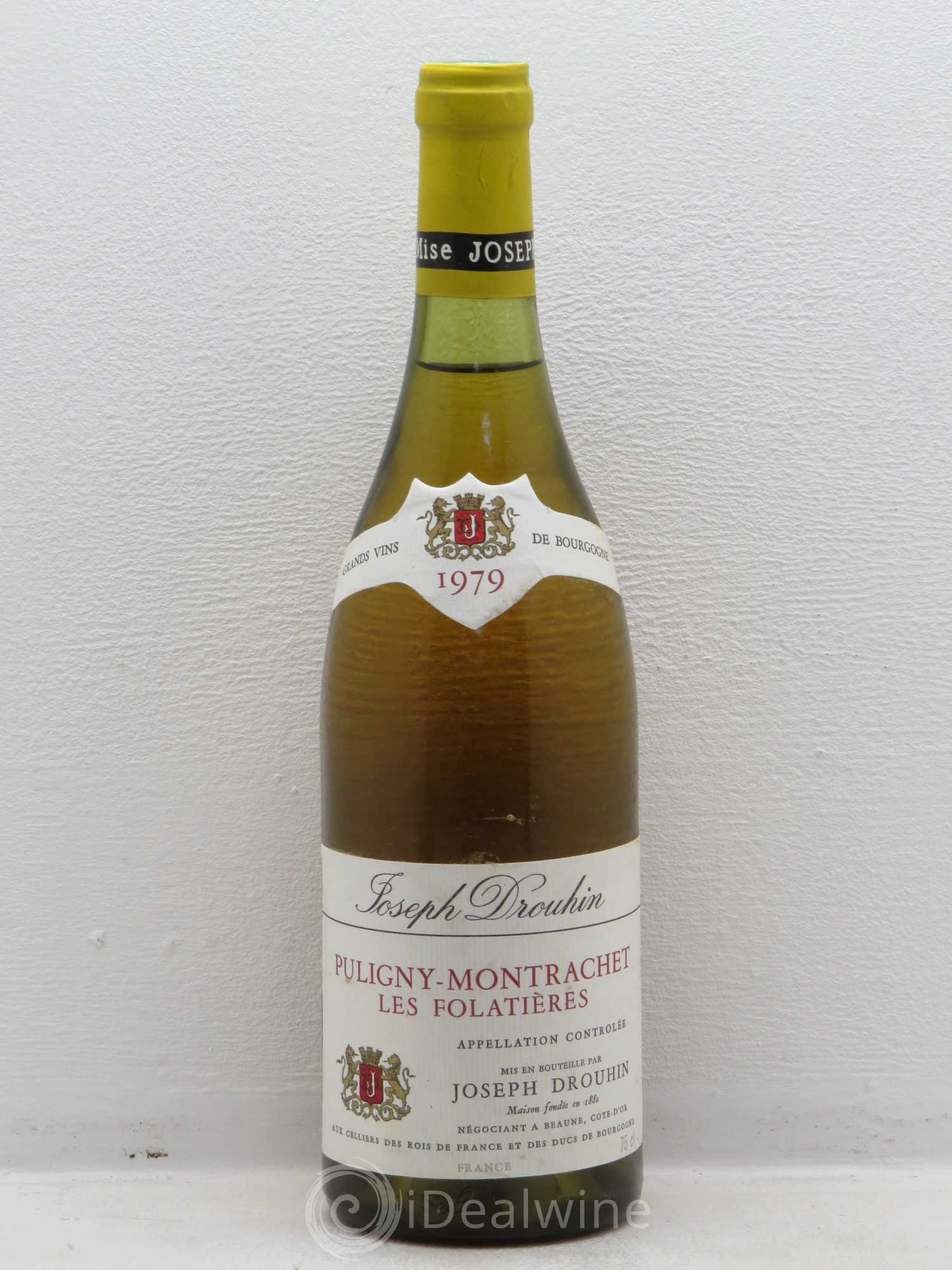 Puligny-Montrachet 1er Cru Folatières Joseph Drouhin 1979 - Lot de 1 bouteille - 0