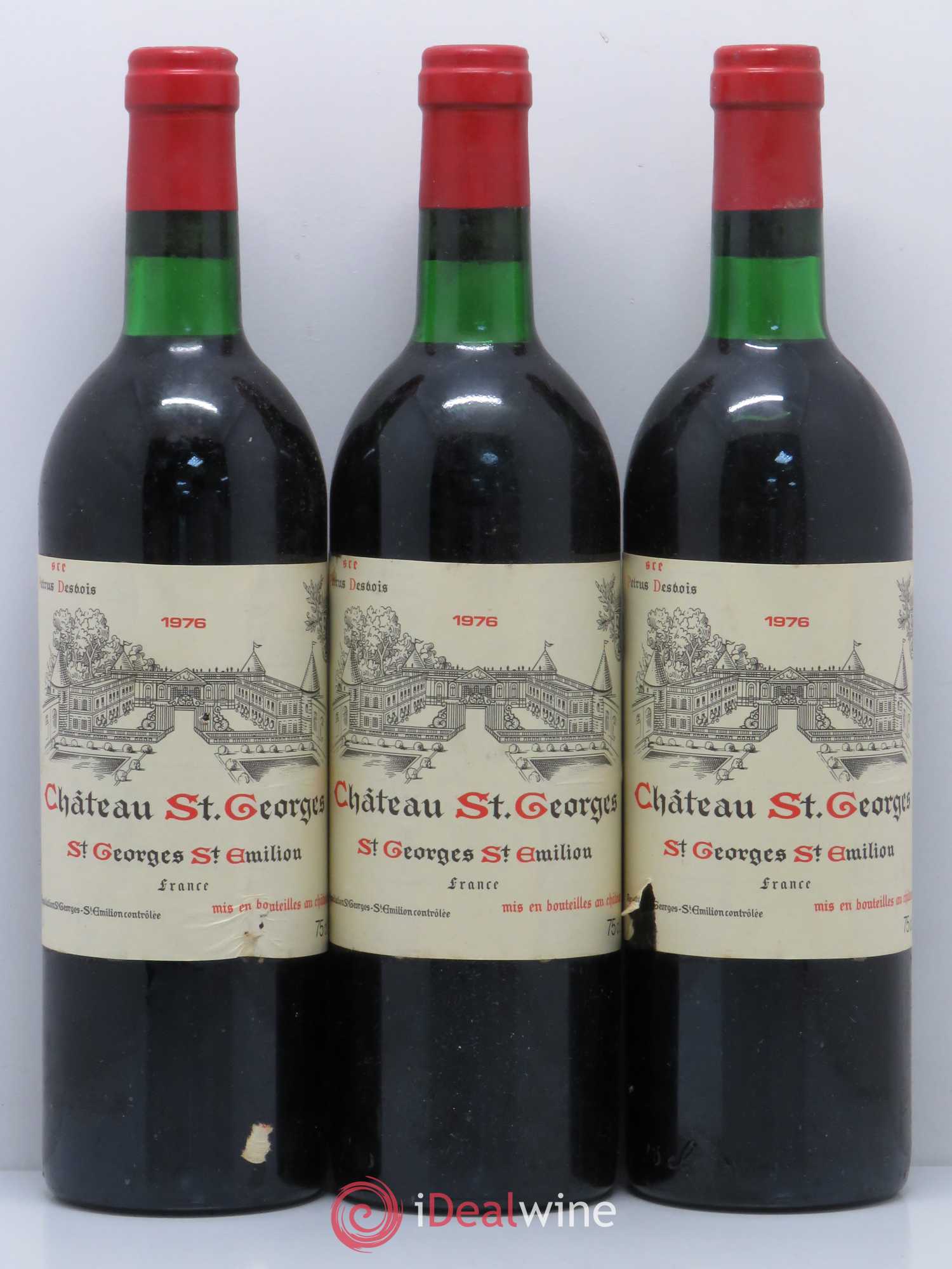 Château Saint-Georges 1976 - Lot de 3 bouteilles - 0