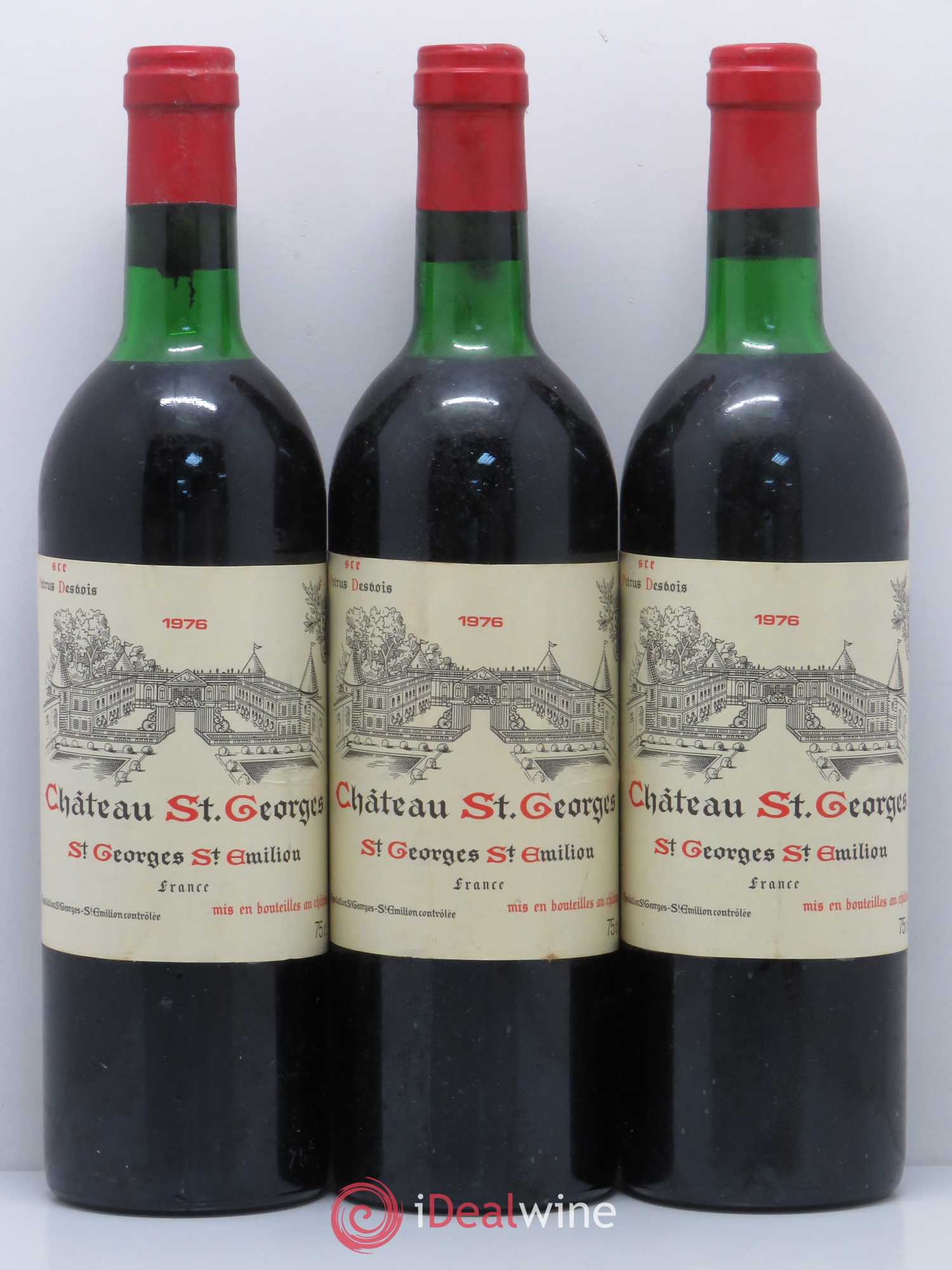 Château Saint-Georges 1976 - Lot de 3 bouteilles - 0