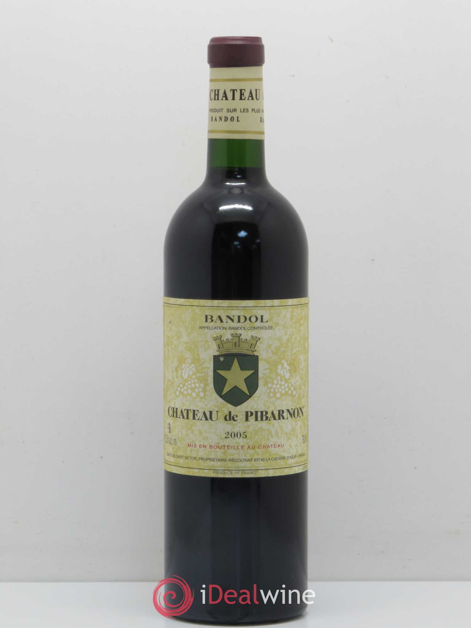 Bandol Château de Pibarnon Comte de Saint-Victor 2005 - Lot de 1 bouteille - 0