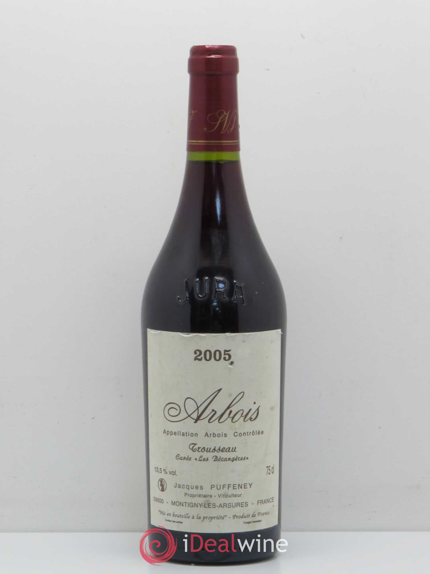 Arbois Trousseau Les bérangères Puffeney 2005 - Posten von 1 Flasche - 0