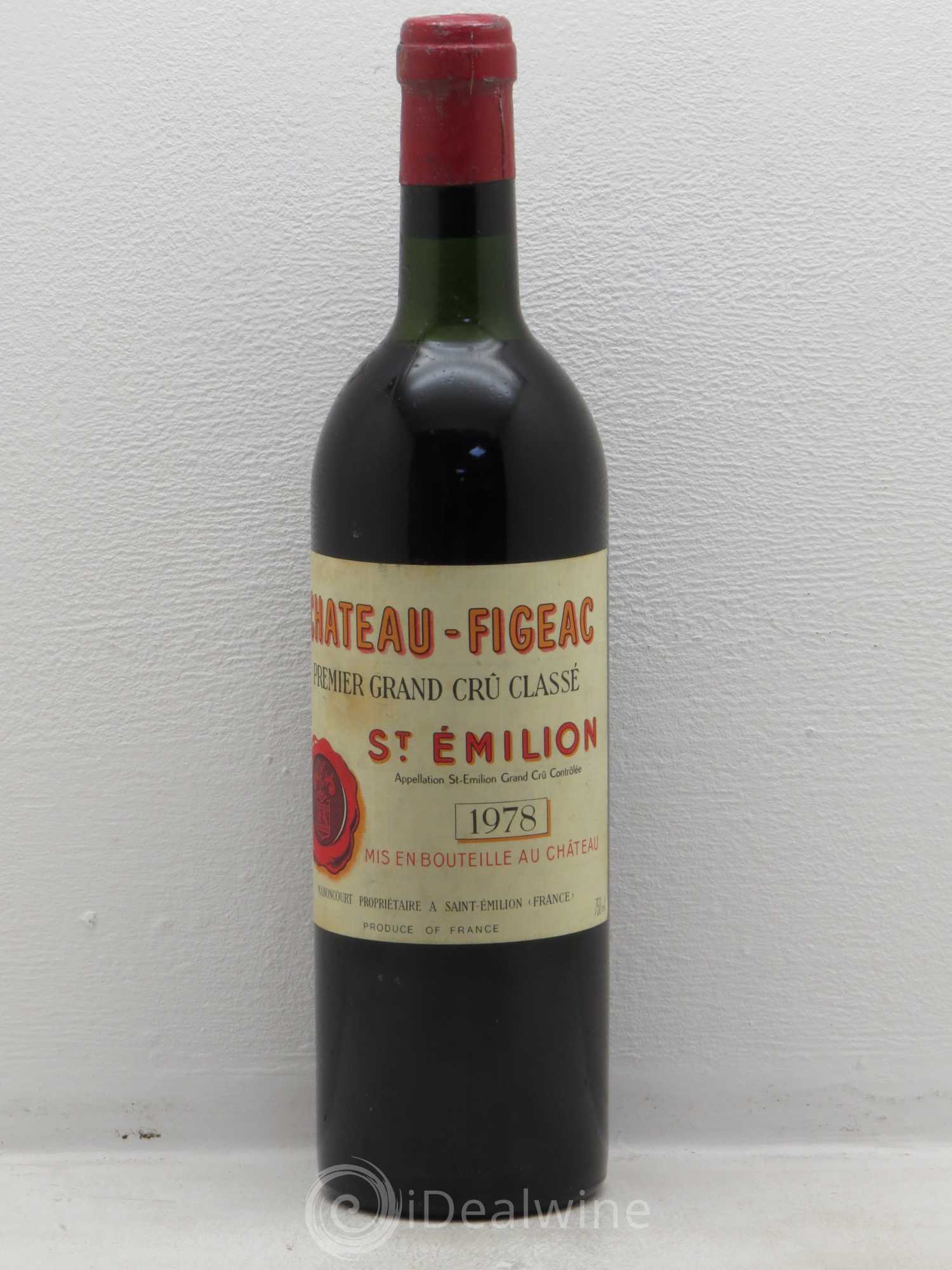 Château Figeac 1er Grand Cru Classé A 1978 - Lot de 1 bouteille - 0