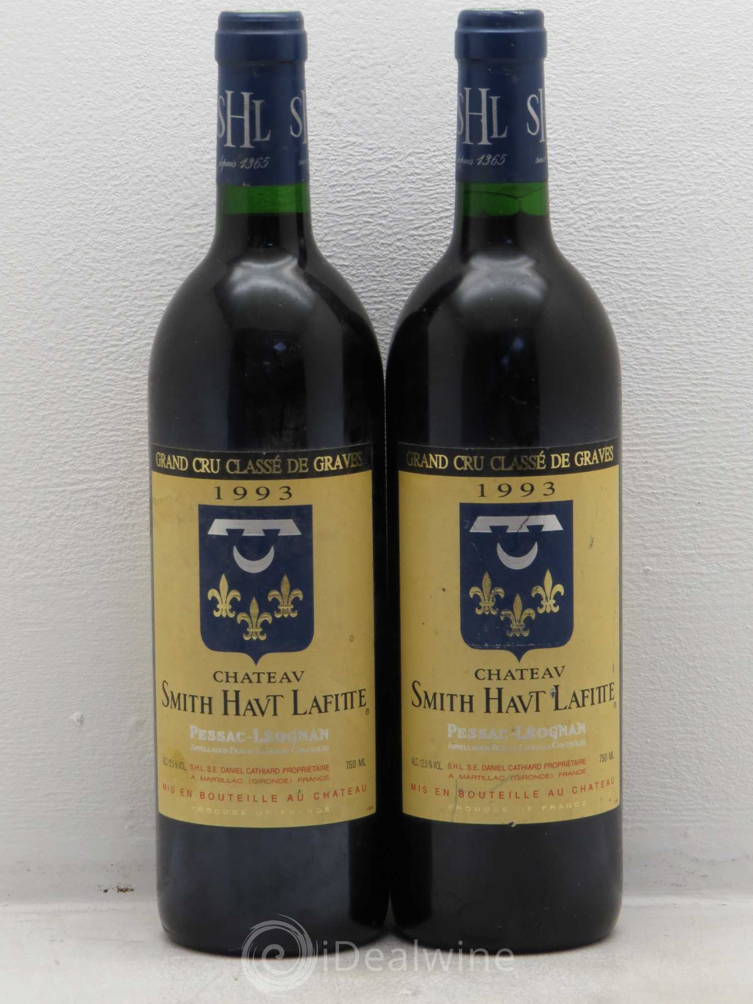 Château Smith Haut Lafitte Cru Classé de Graves 1993 - Lot de 2 bouteilles - 0