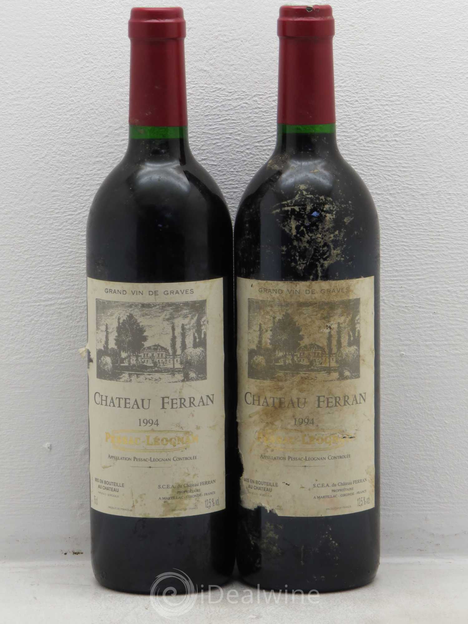 Pessac-Léognan Château Ferran 1994 - Lot de 2 bouteilles - 0