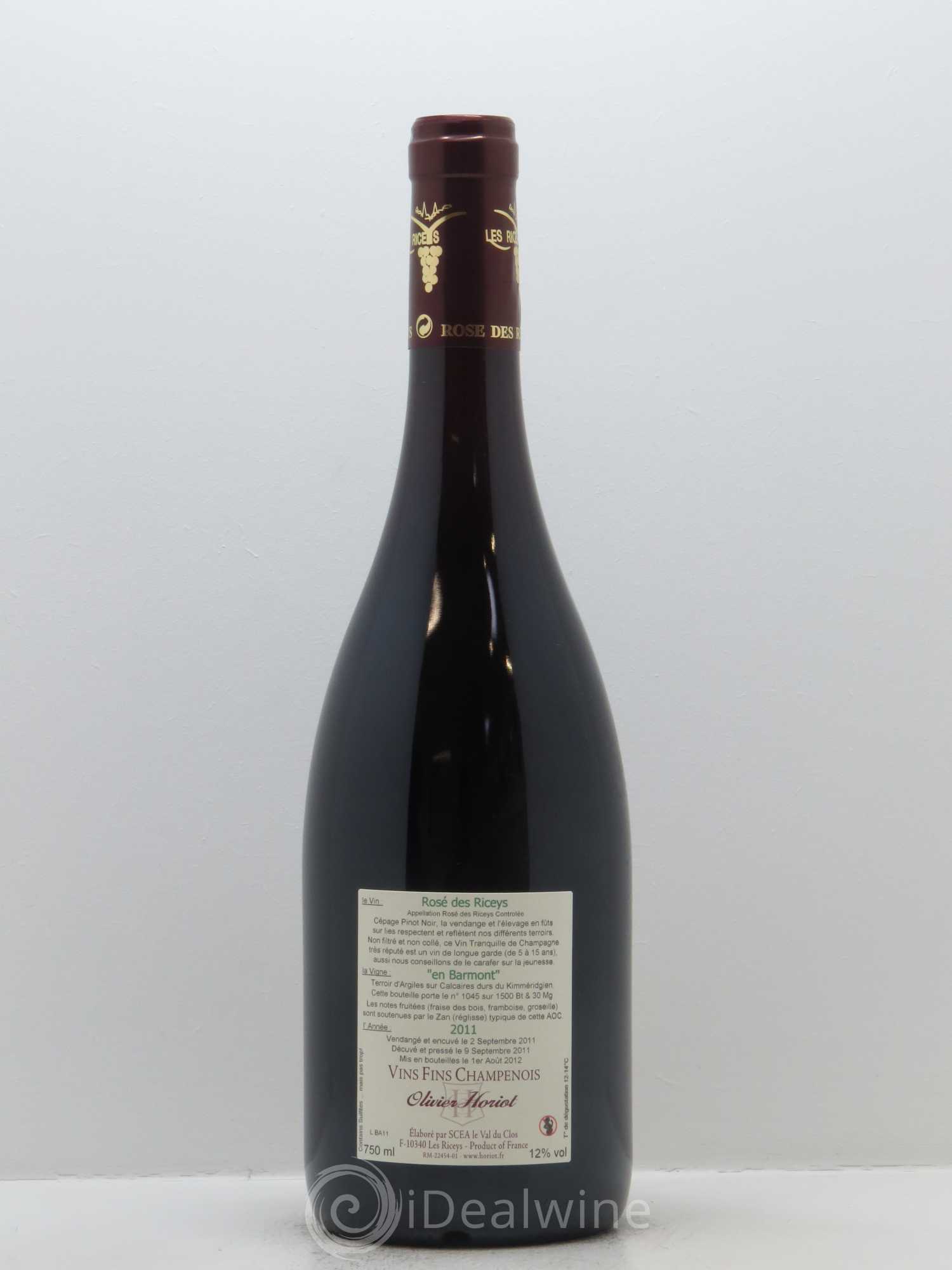 En Barmont Olivier Horiot 2011 - Lot de 1 bouteille - 1