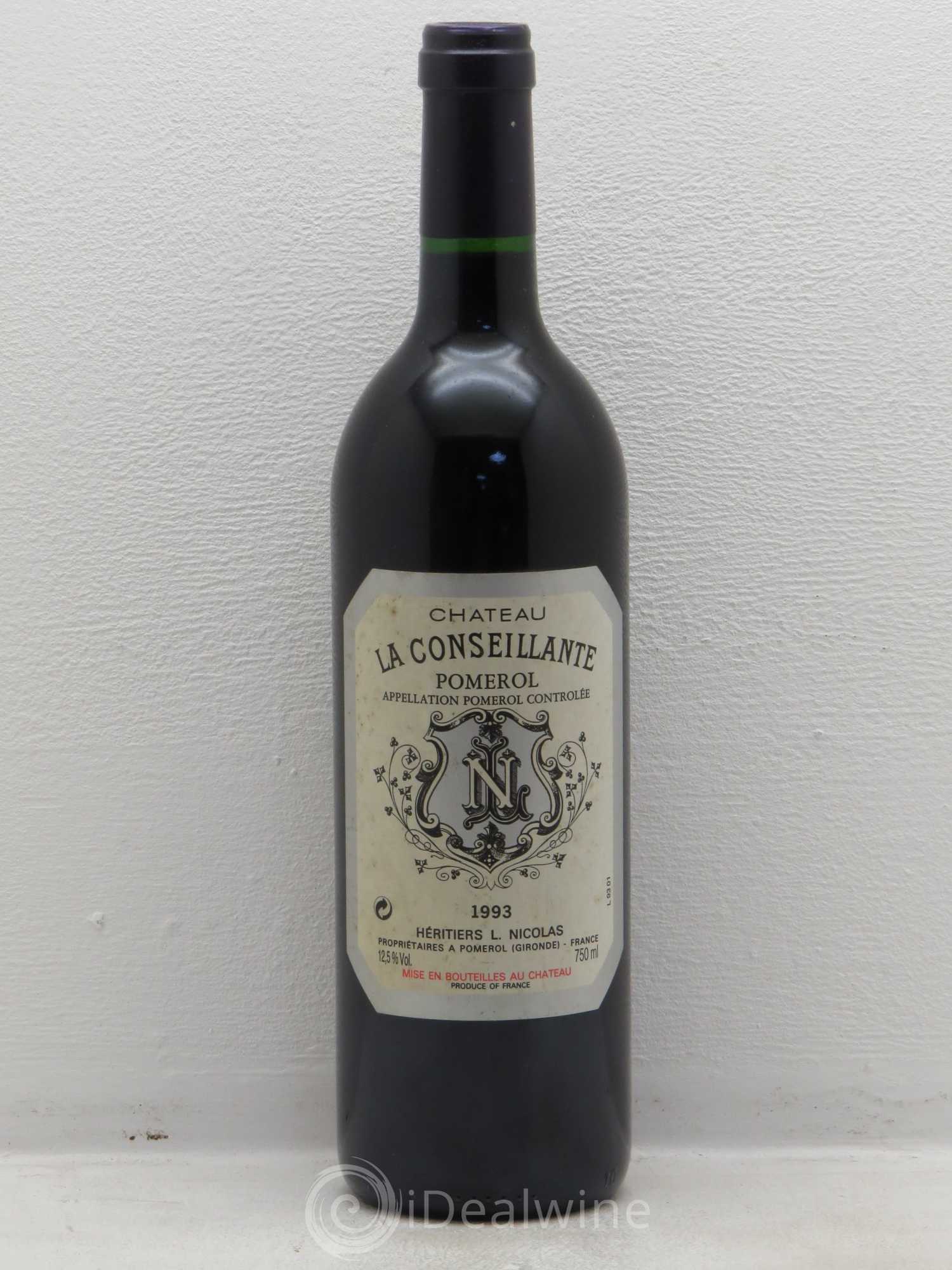 Château la Conseillante 1993 - Lot de 1 bouteille - 0