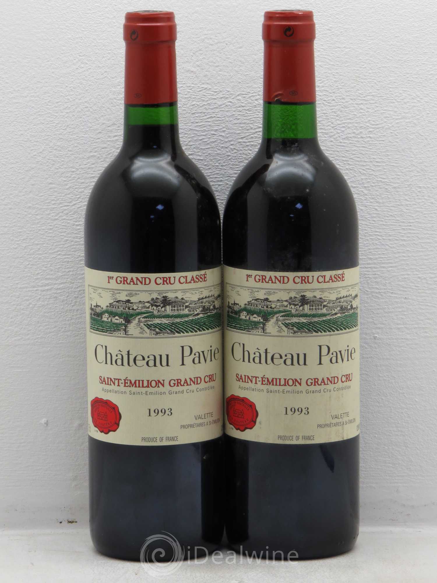 Château Pavie 1er Grand Cru Classé A 1993 - Lot de 2 bouteilles - 0