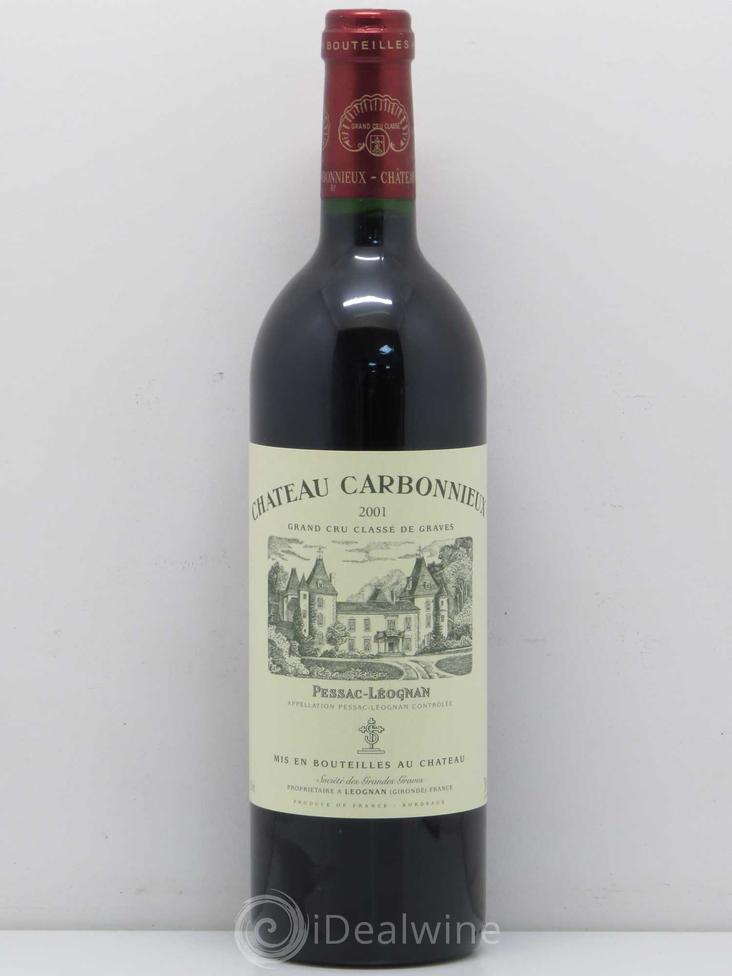 Château Carbonnieux Cru Classé de Graves 2001 - Lot de 1 bouteille - 0