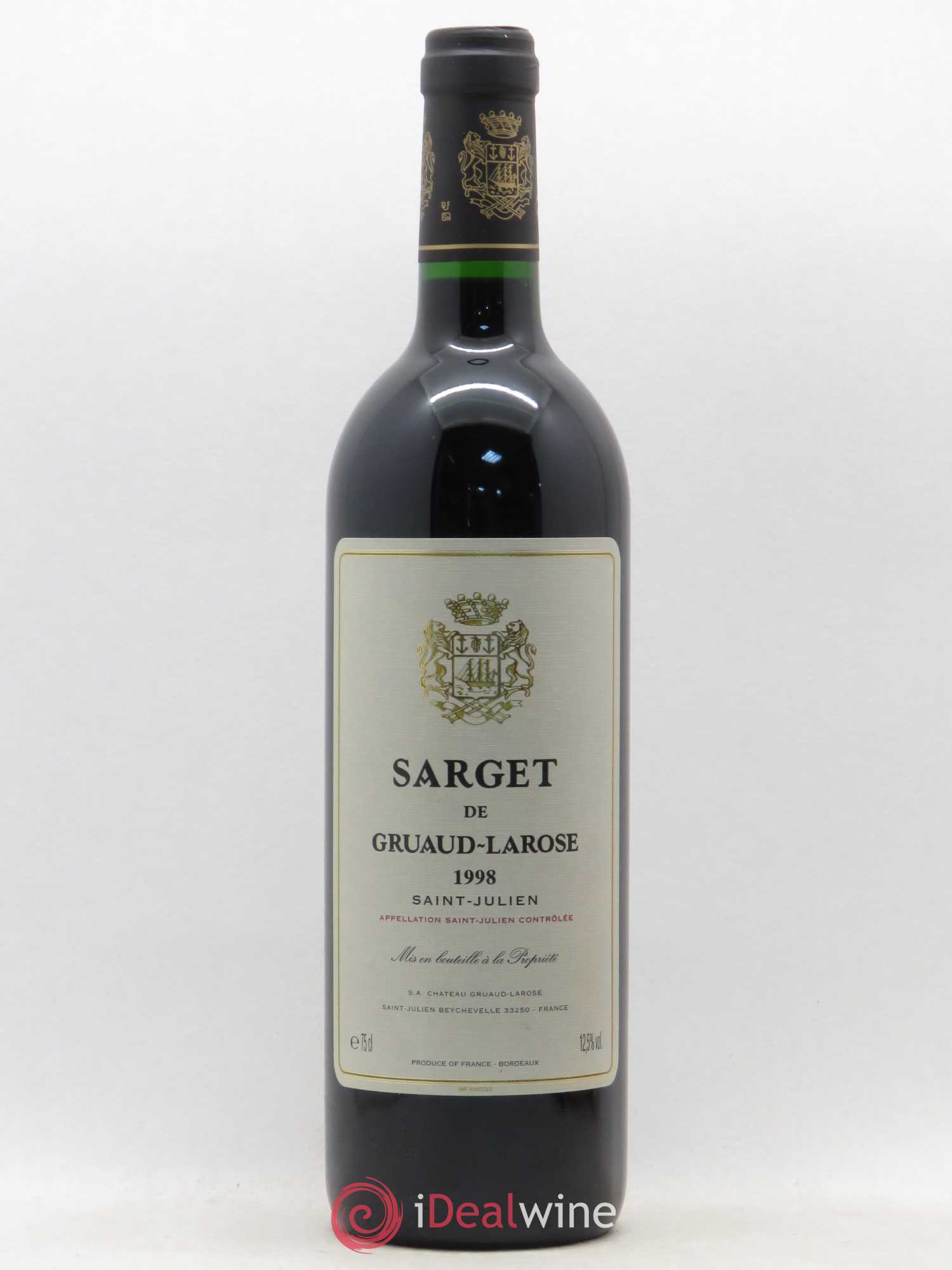 Sarget de Gruaud Larose Second Vin 1998 - Lot de 1 bouteille - 0
