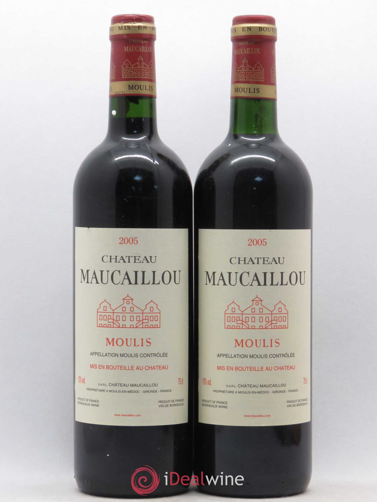 Château Maucaillou 2005 - Lot de 2 bouteilles - 0