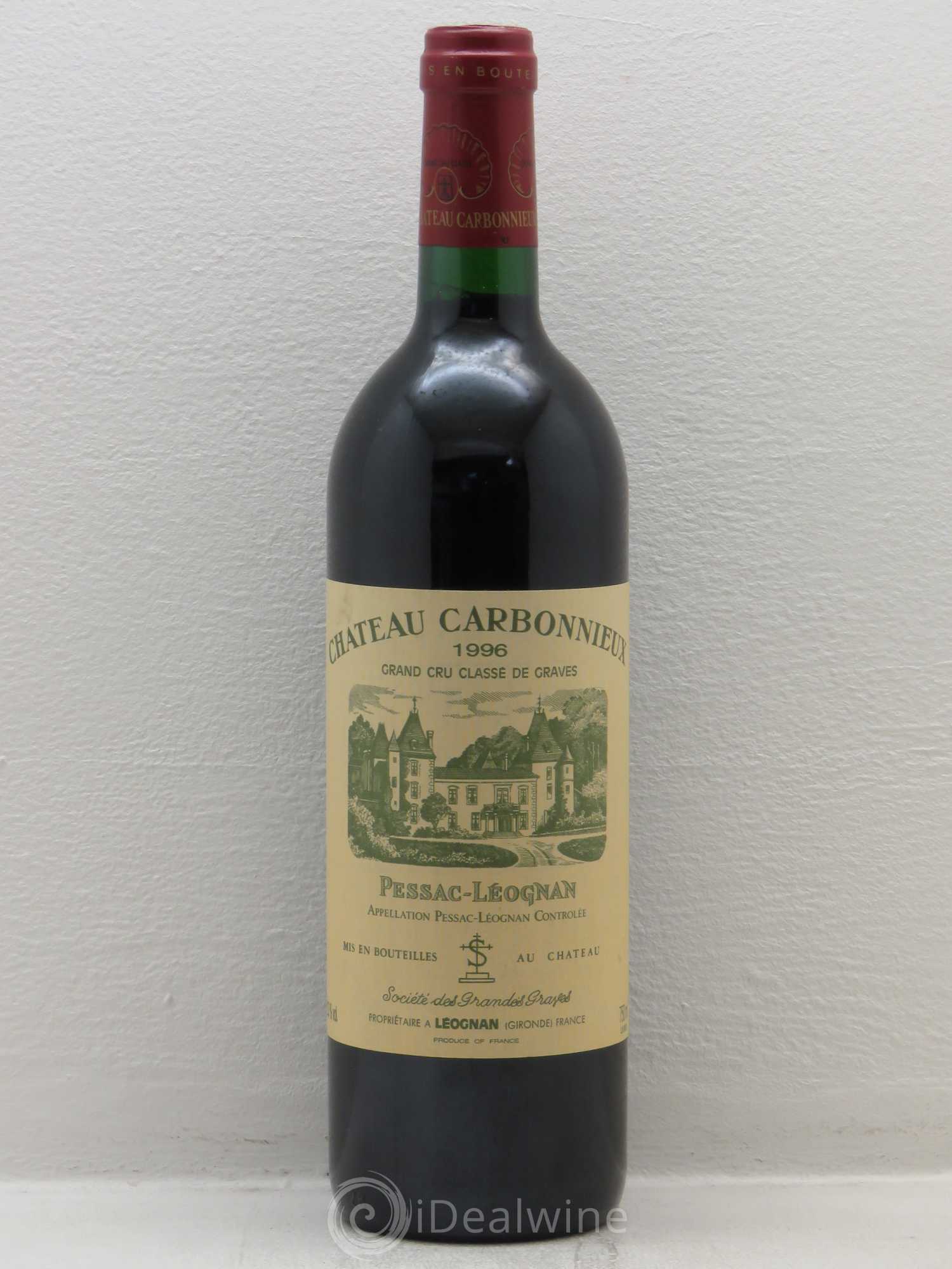 Château Carbonnieux Cru Classé de Graves 1996 - Lot de 1 bouteille - 0