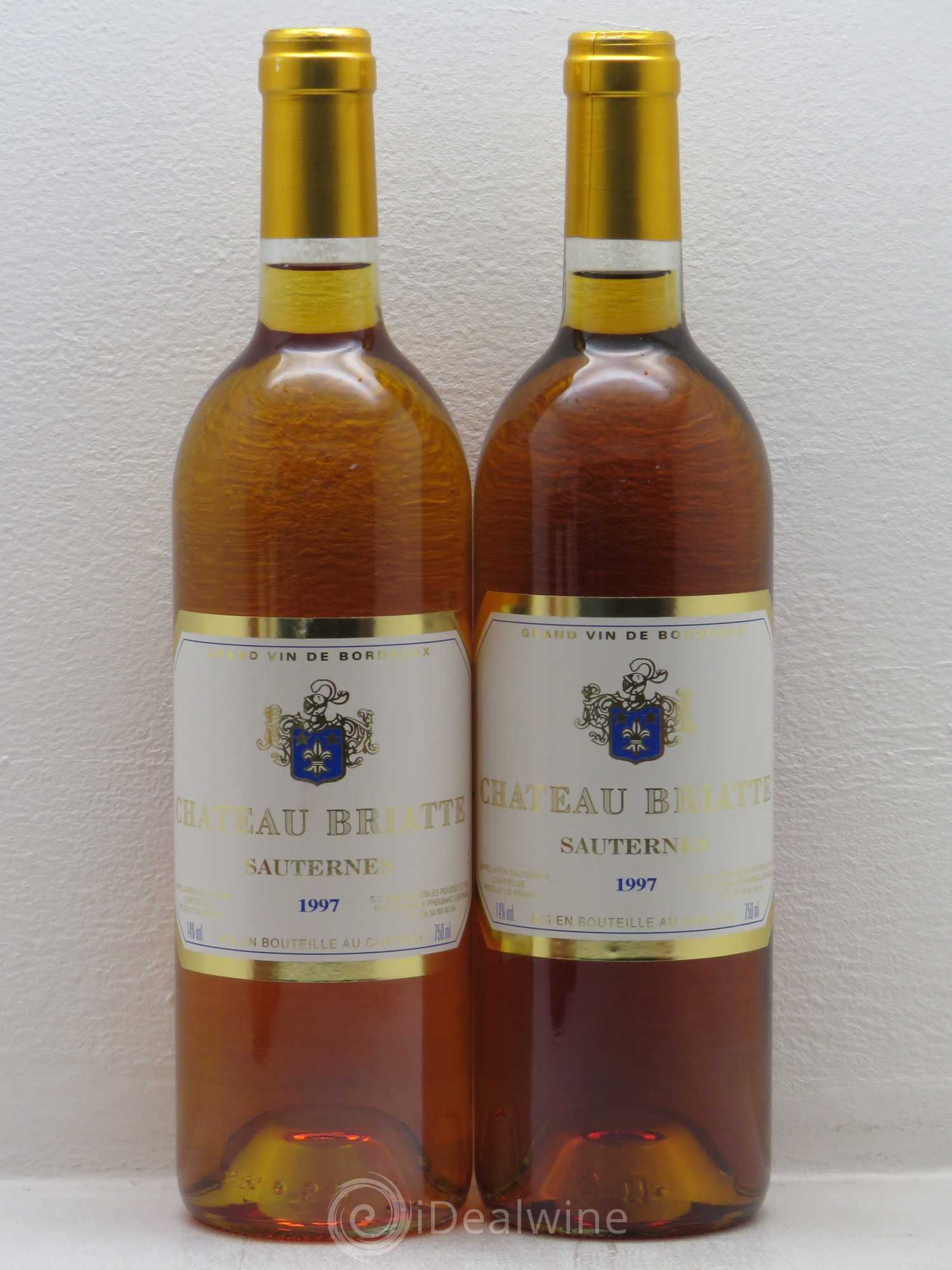 Bordeaux Sauternes - Château Briatte 1997 - Posten von 4 Flaschen - 1