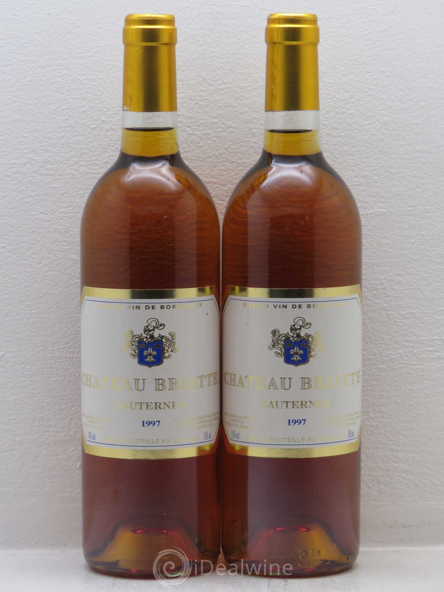 Bordeaux Sauternes - Château Briatte 1997 - Posten von 4 Flaschen - 2