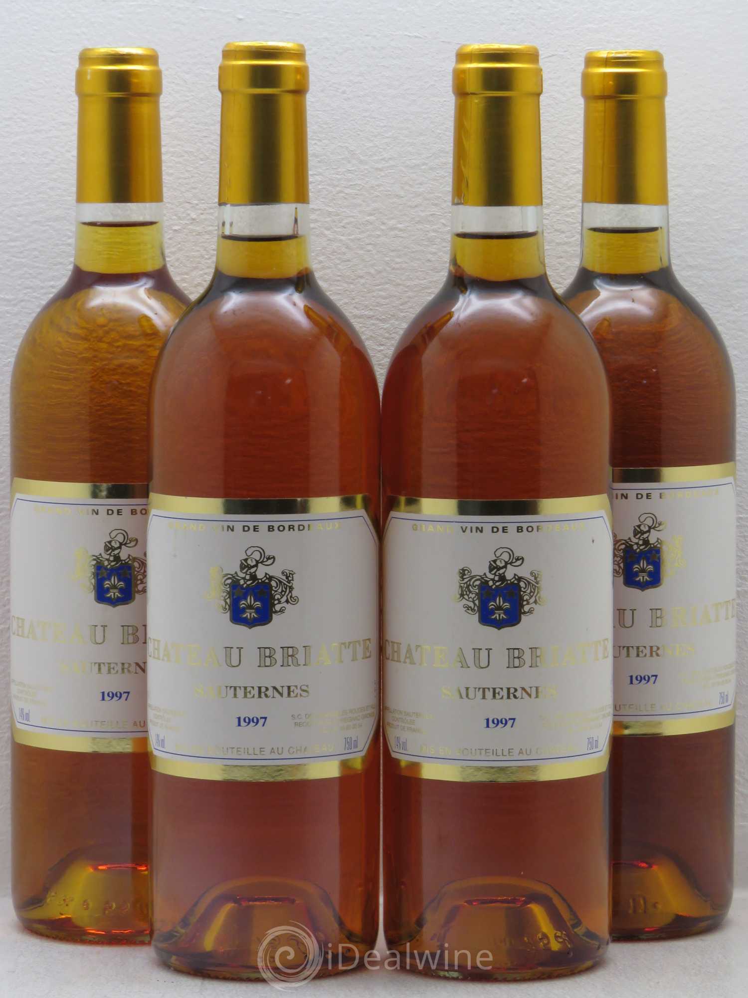 Bordeaux Sauternes - Château Briatte 1997 - Posten von 4 Flaschen - 0