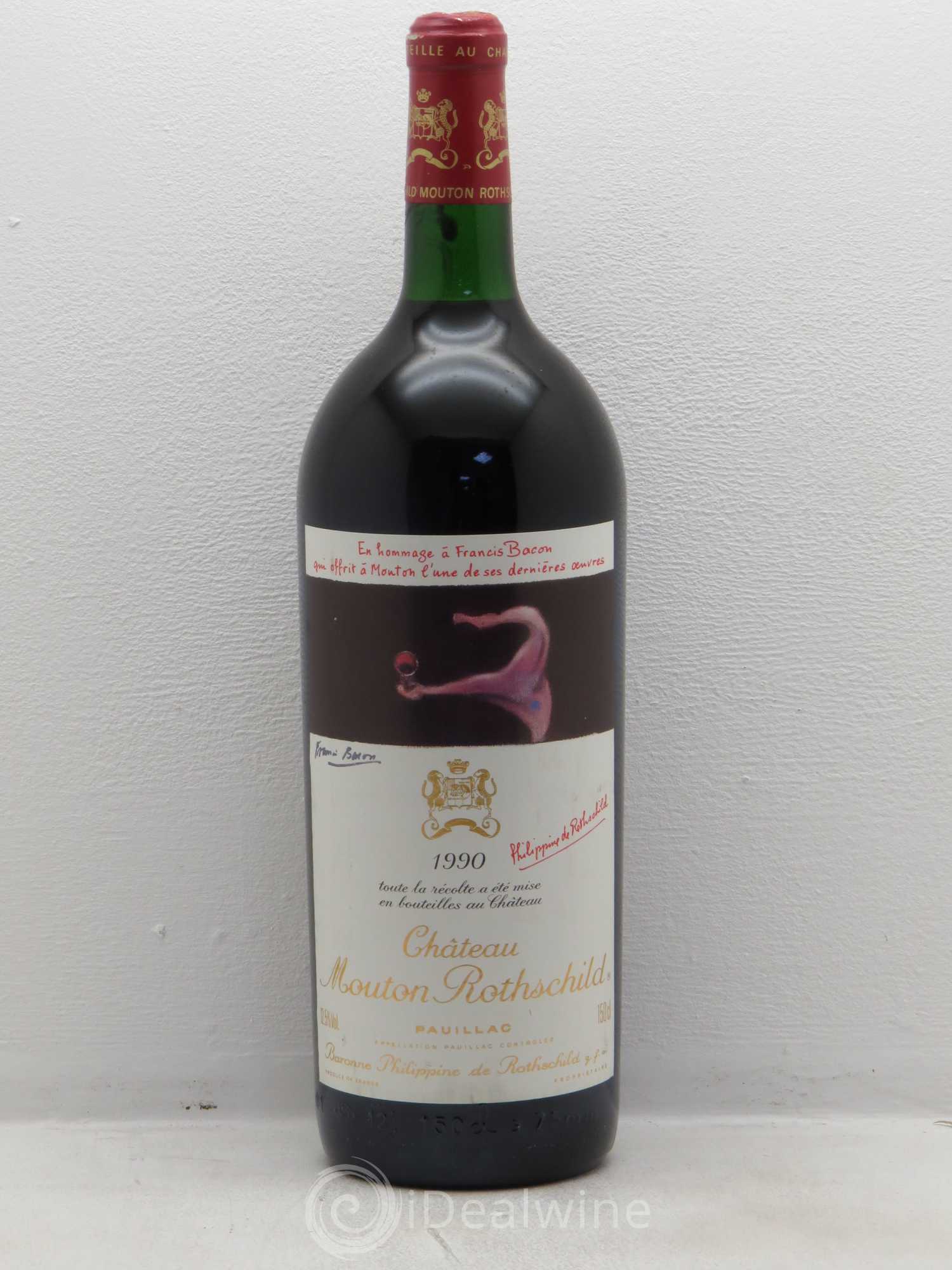 Château Mouton Rothschild 1er Grand Cru Classé 1990 - Lot de 1 magnum - 0