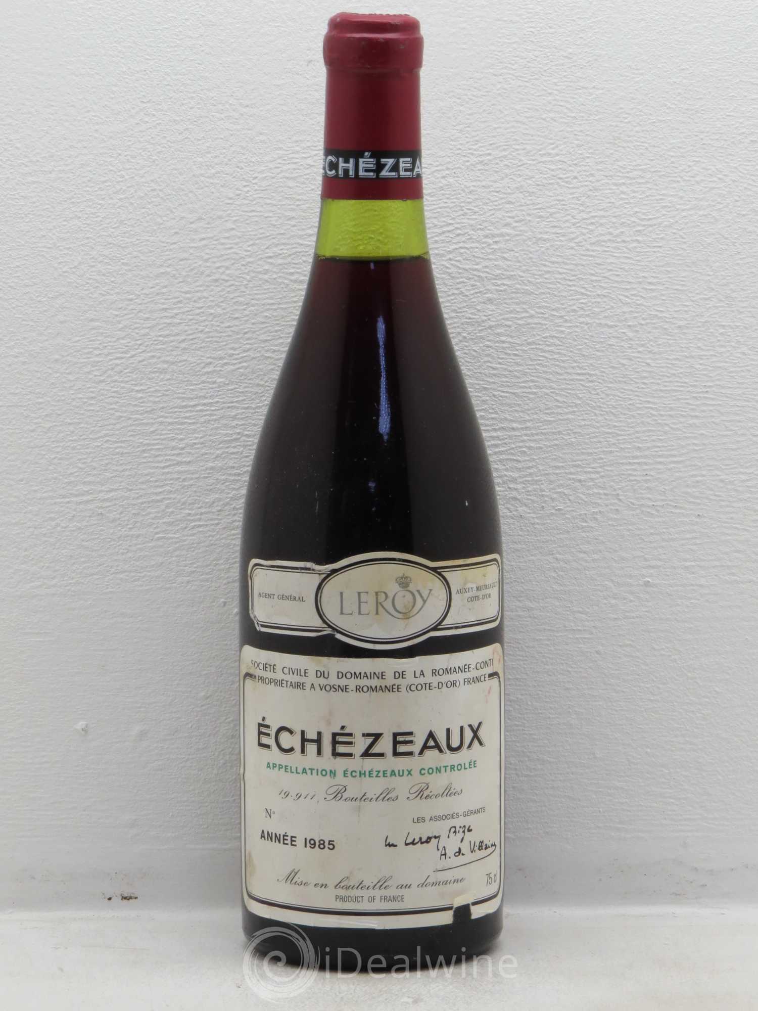 Echezeaux Grand Cru Domaine de la Romanée-Conti Domaine de la Romanee-Conti 1985 - Lot de 1 bouteille - 0