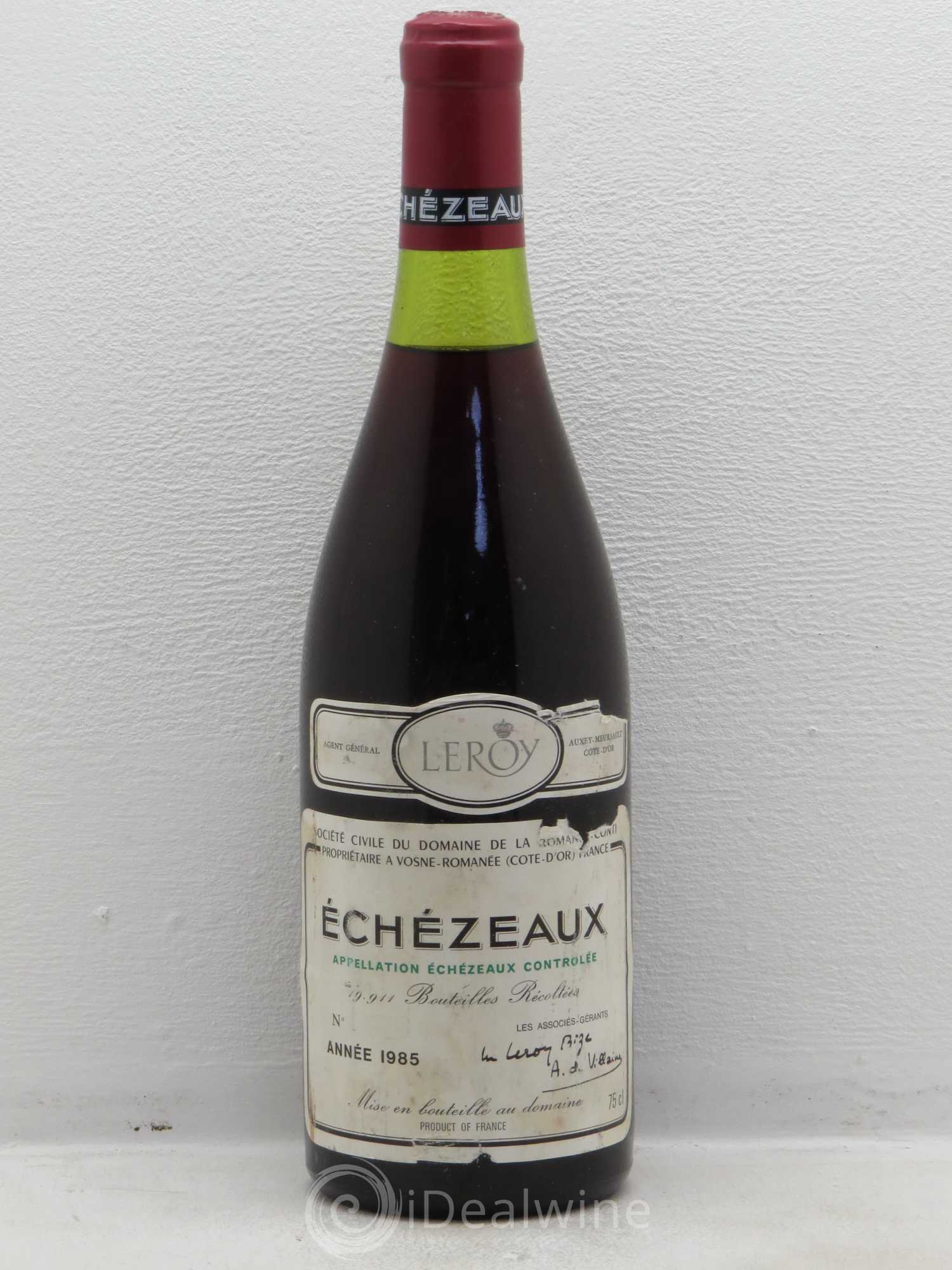 Echezeaux Grand Cru Domaine de la Romanée-Conti Domaine de la Romanee-Conti 1985 - Posten von 1 Flasche - 0